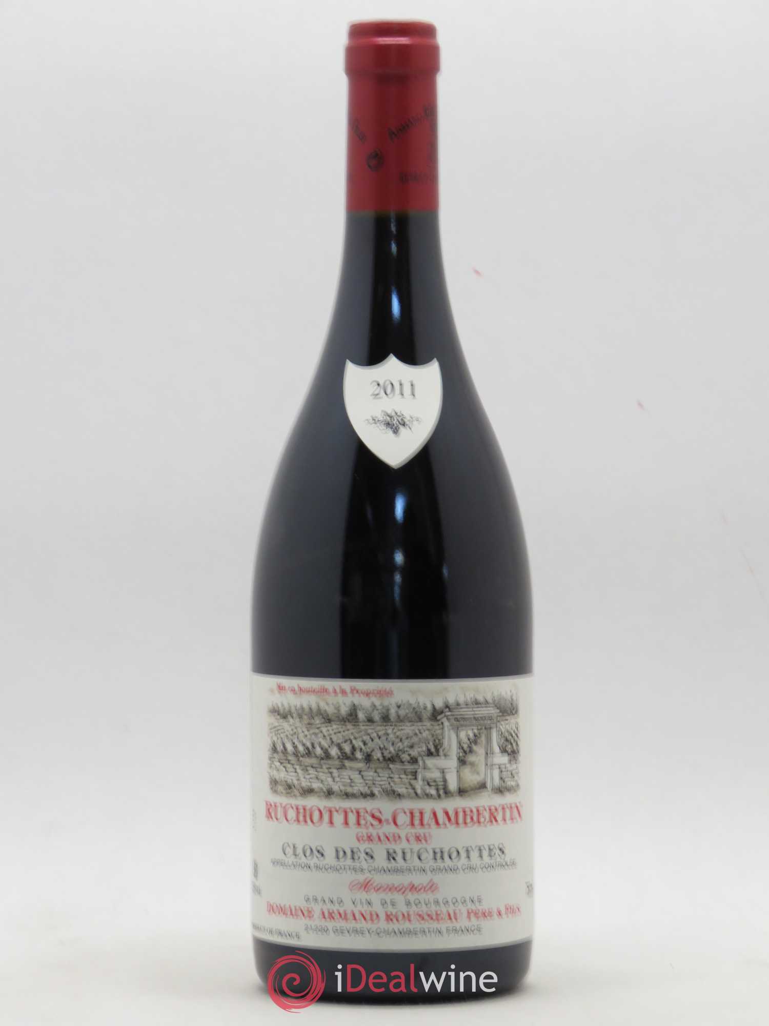 Ruchottes-Chambertin Grand Cru Clos des Ruchottes Armand Rousseau (Domaine) 2011 - Posten von 1 Flasche - 0
