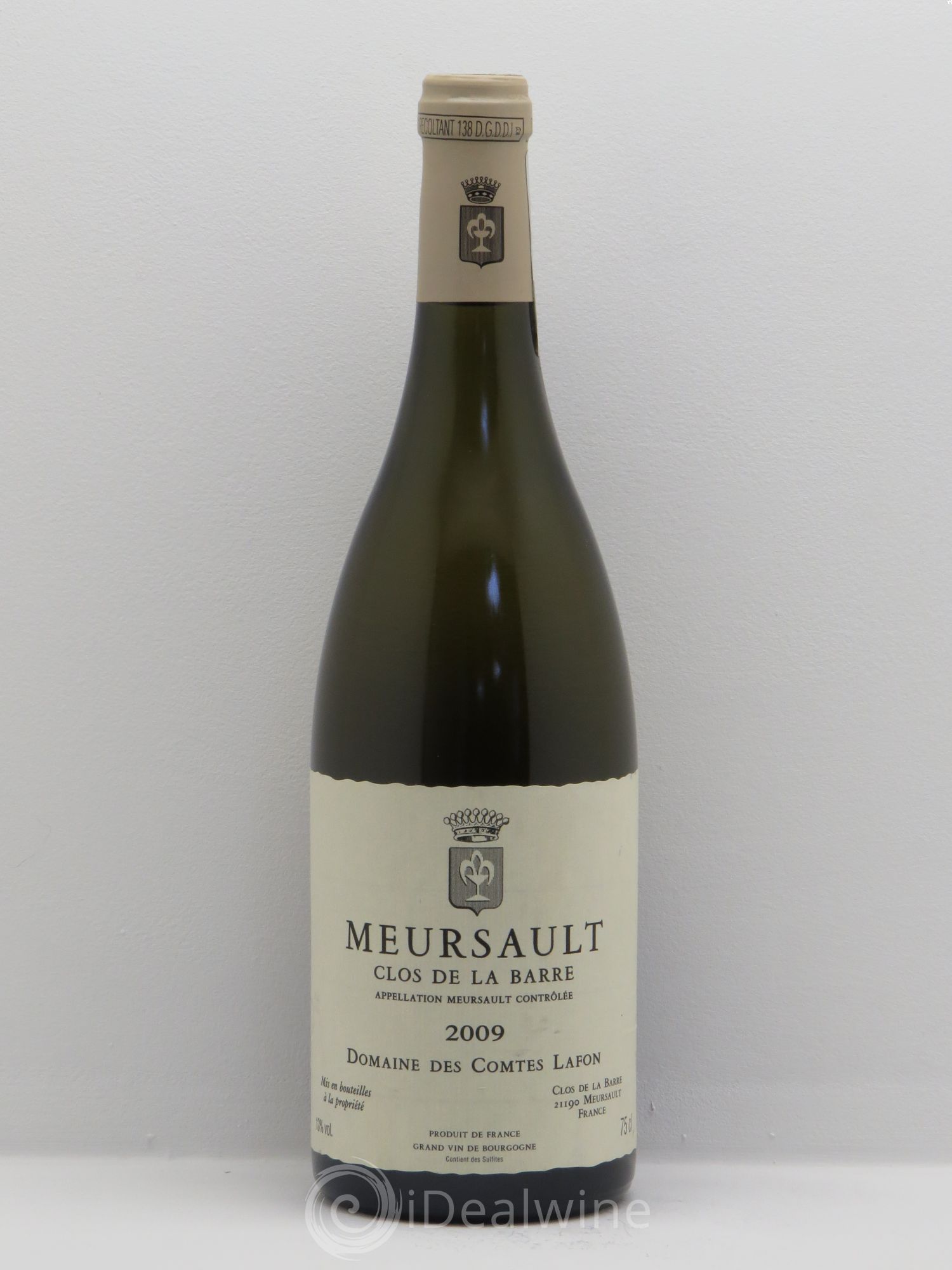 Meursault Clos de la Barre Comtes Lafon (Domaine des) 2009 - Lot de 1 bouteille - 0