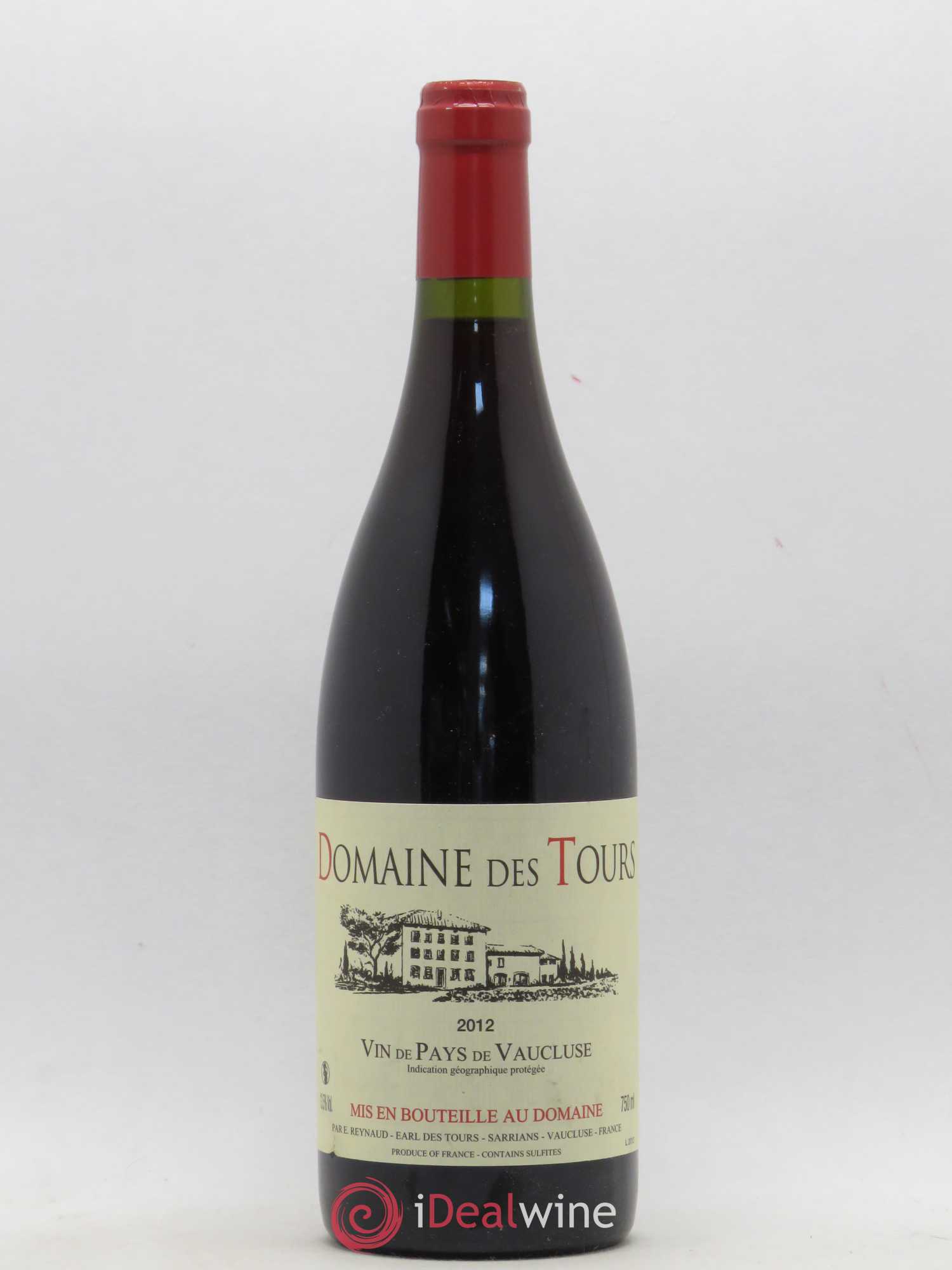 Vaucluse (Vin de Pays de Vaucluse) Domaine des Tours Emmanuel Reynaud 2012 - Lot de 1 bouteille - 0