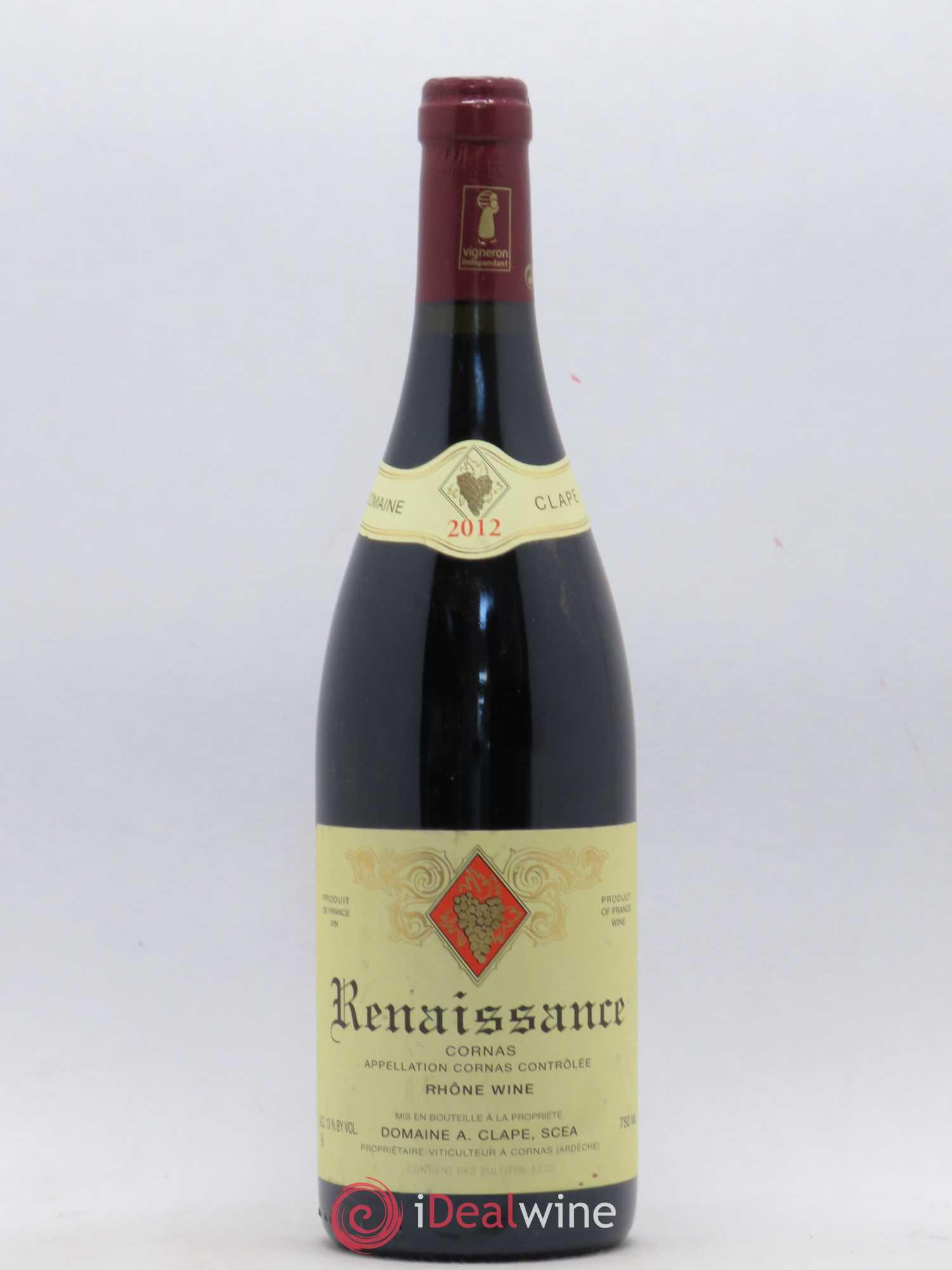 Cornas Renaissance Auguste Clape 2012 - Lot de 1 bouteille - 0