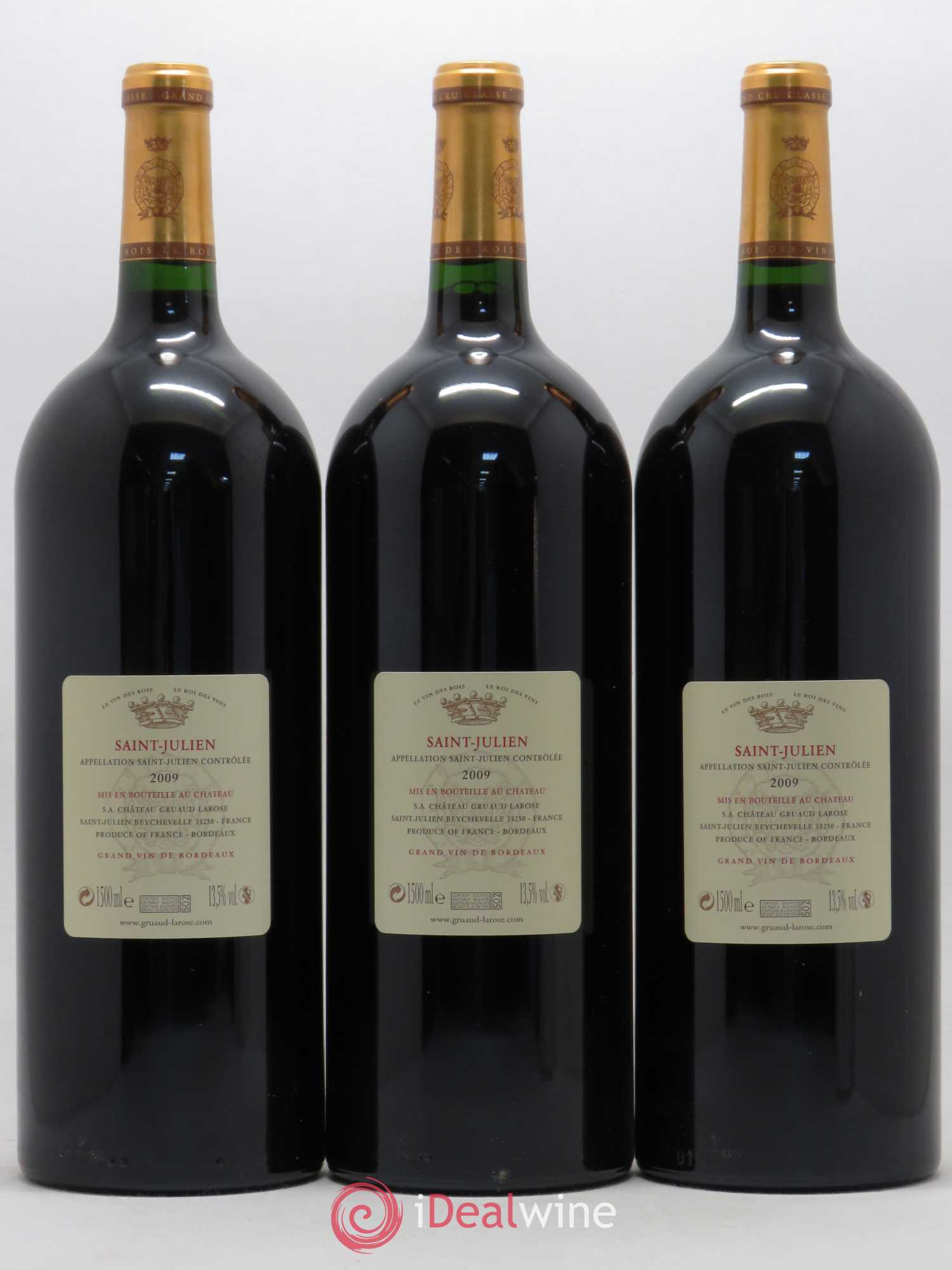 Château Gruaud Larose 2ème Grand Cru Classé 2009 - Lot de 3 magnums - 1