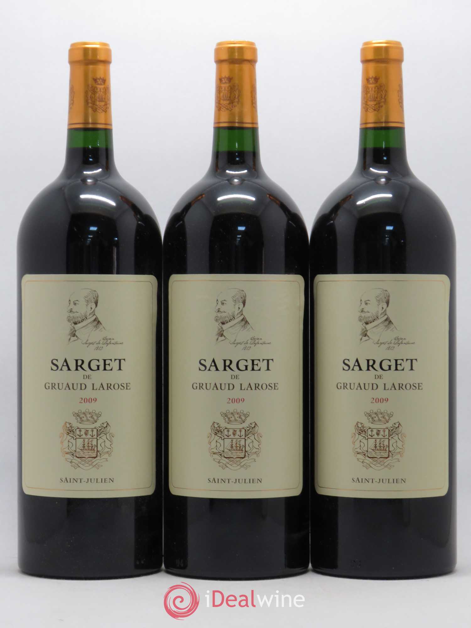 Sarget de Gruaud Larose Second Vin (sans prix de réserve) 2009 - Lot de 3 magnums - 0