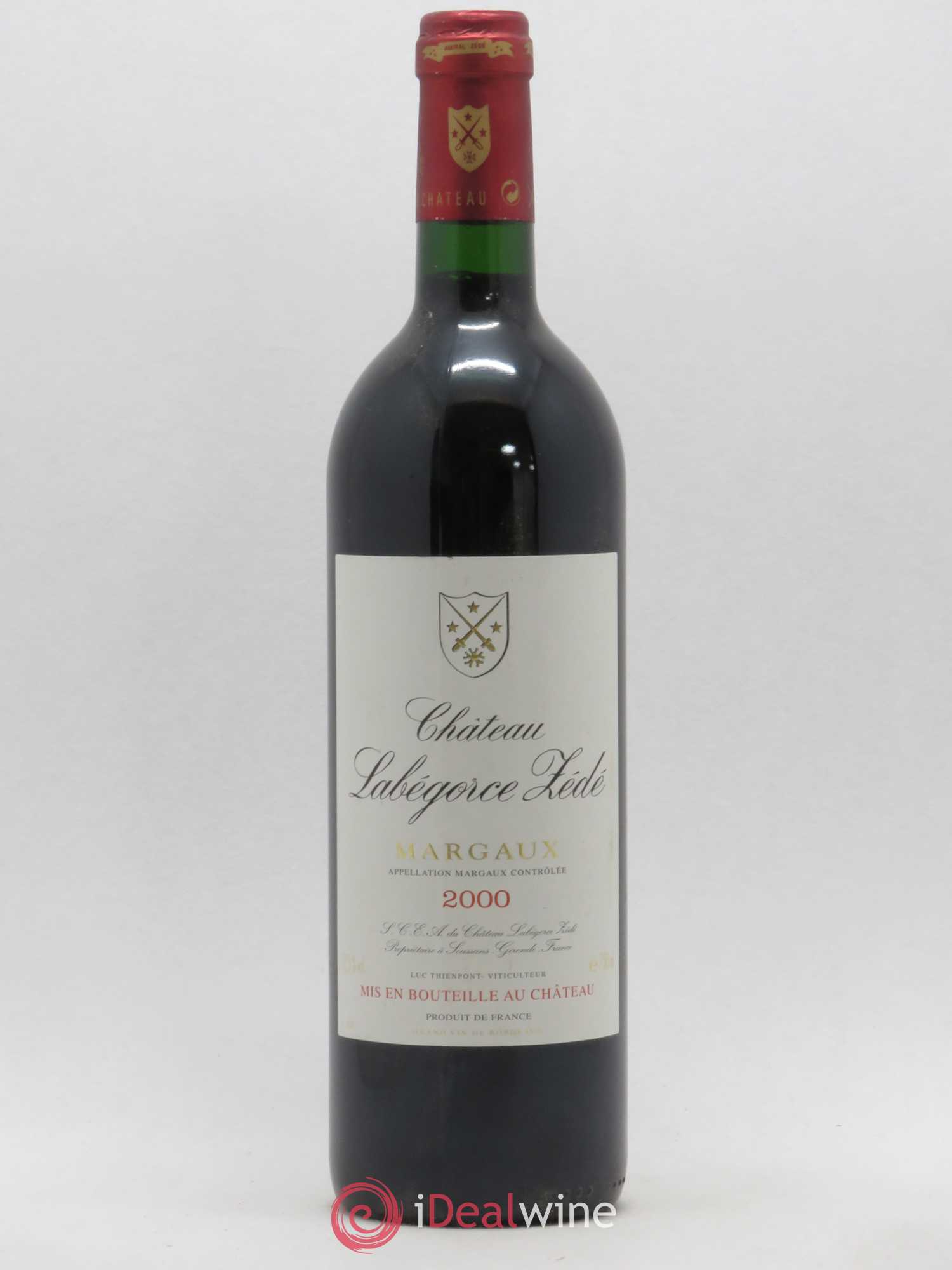 Château Labegorce Zédé Cru Bourgeois 2000 - Lot de 1 bouteille - 0