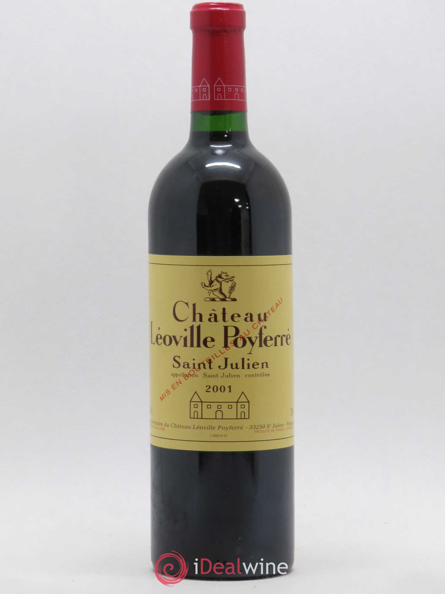 Château Léoville Poyferré 2ème Grand Cru Classé 2001 - Lot de 1 bouteille - 0