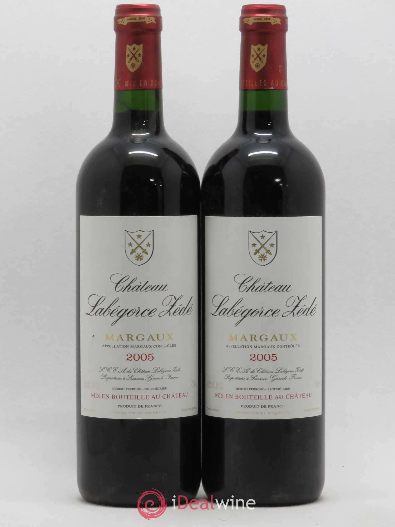 Château Labegorce Zédé Cru Bourgeois 2005 - Lot de 2 bouteilles - 0