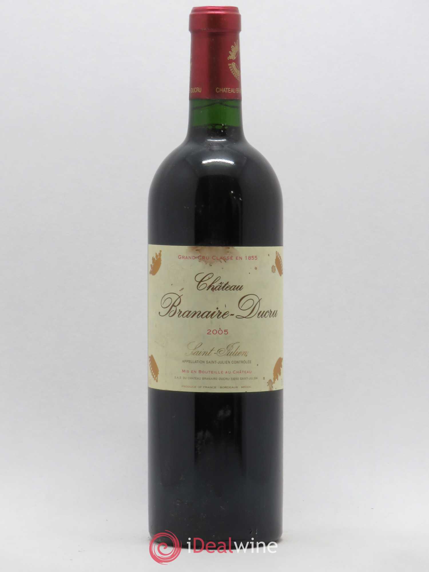 Château Branaire Ducru 4ème Grand Cru Classé 2005 - Lot de 1 bouteille - 0
