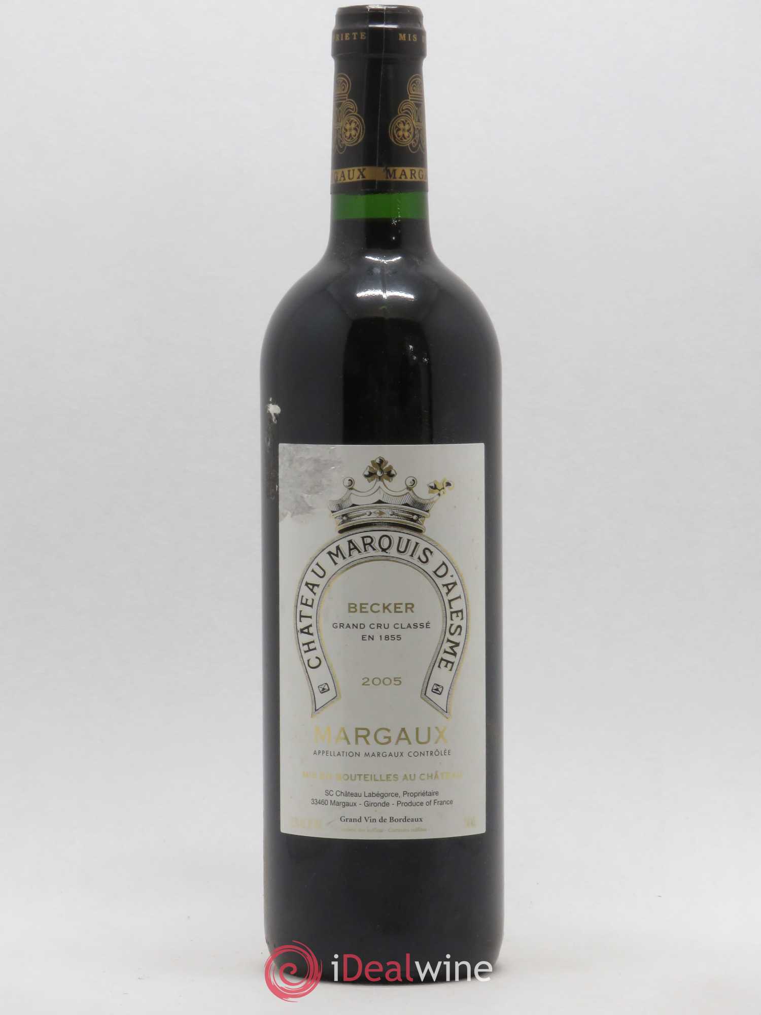Château Marquis d'Alesme 2005 - Lot de 1 bouteille - 0