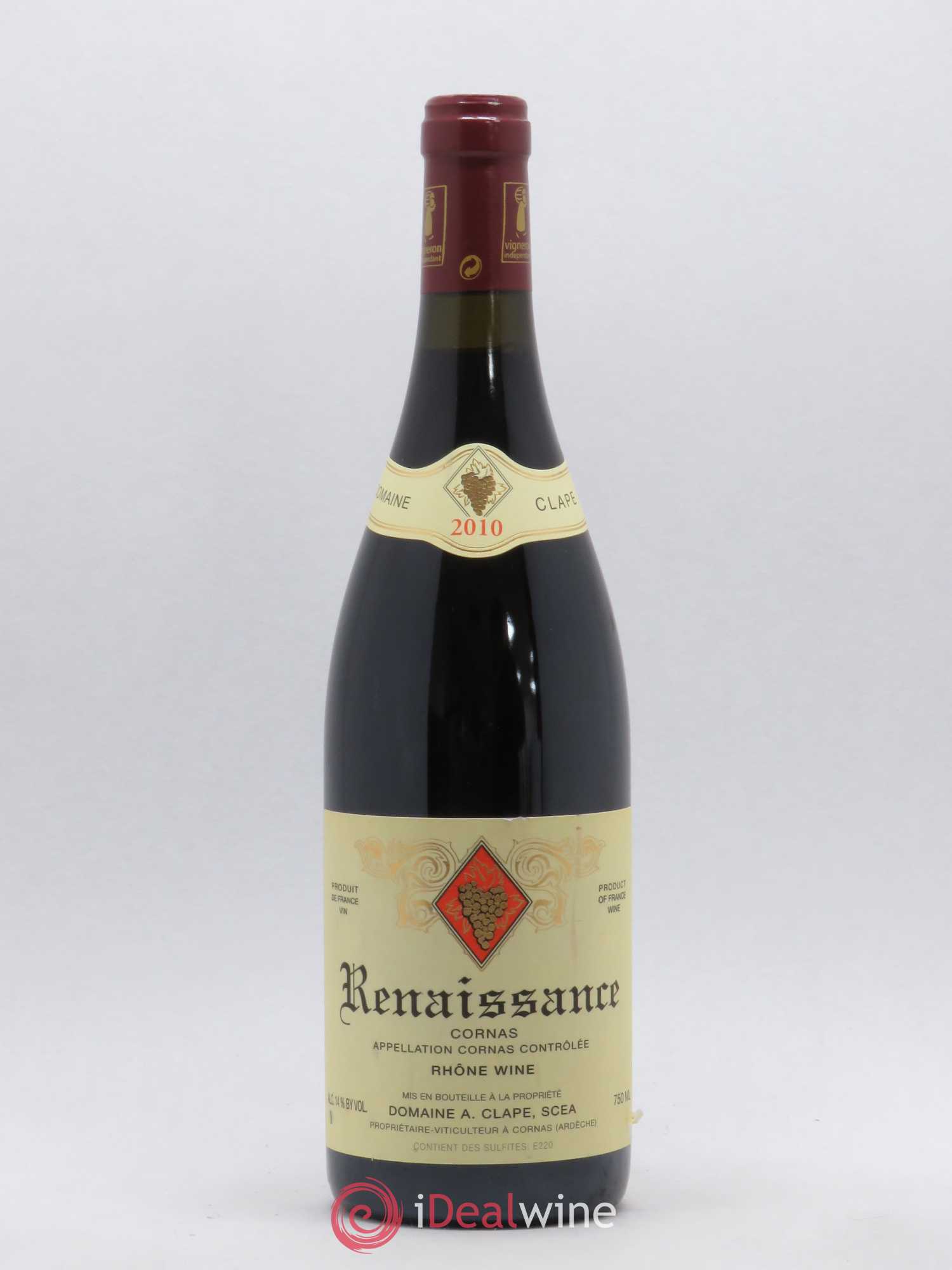 Cornas Renaissance Auguste Clape 2010 - Lot de 1 bouteille - 0