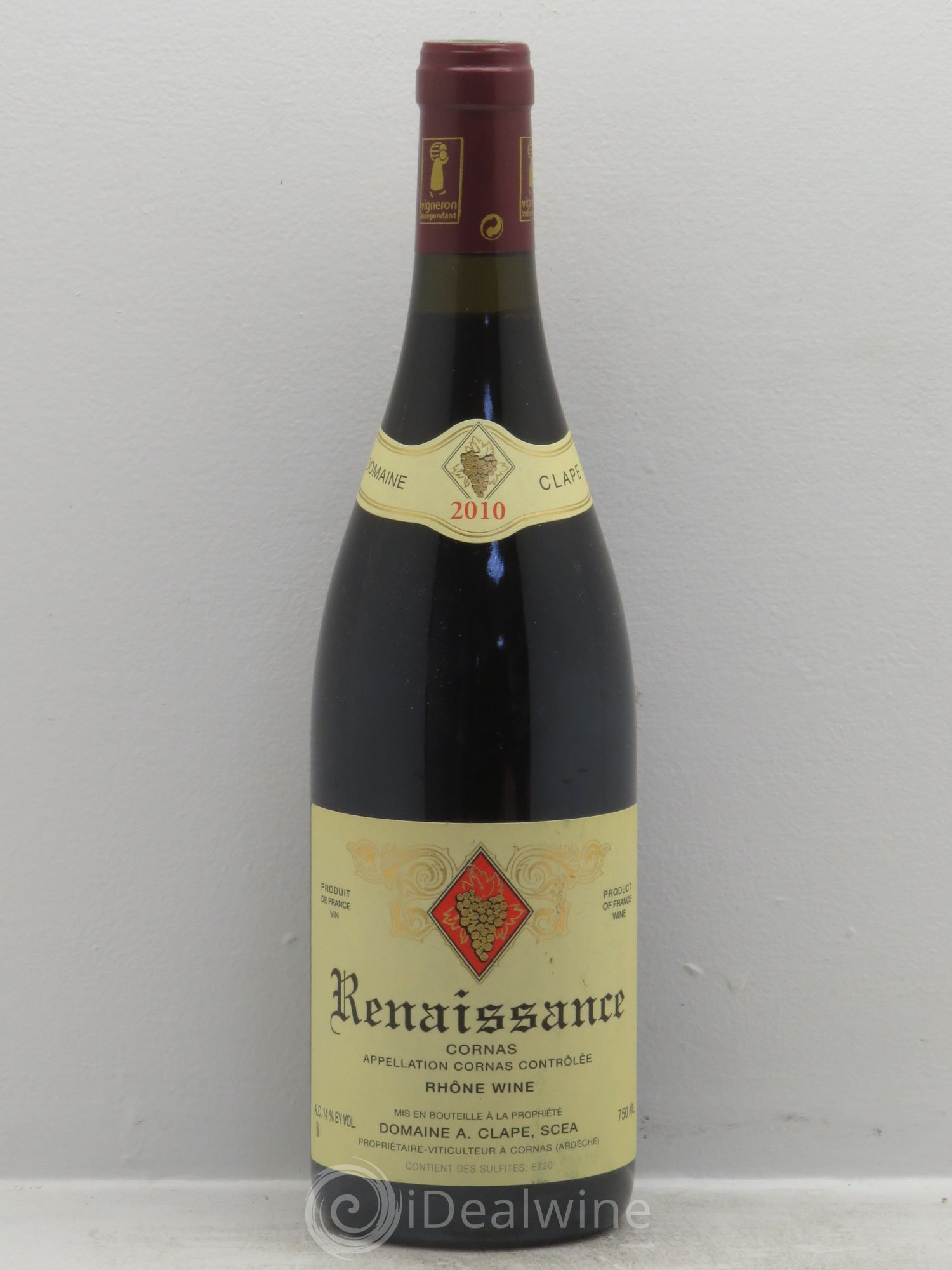 Cornas Renaissance Auguste Clape 2010 - Lot de 1 bouteille - 0