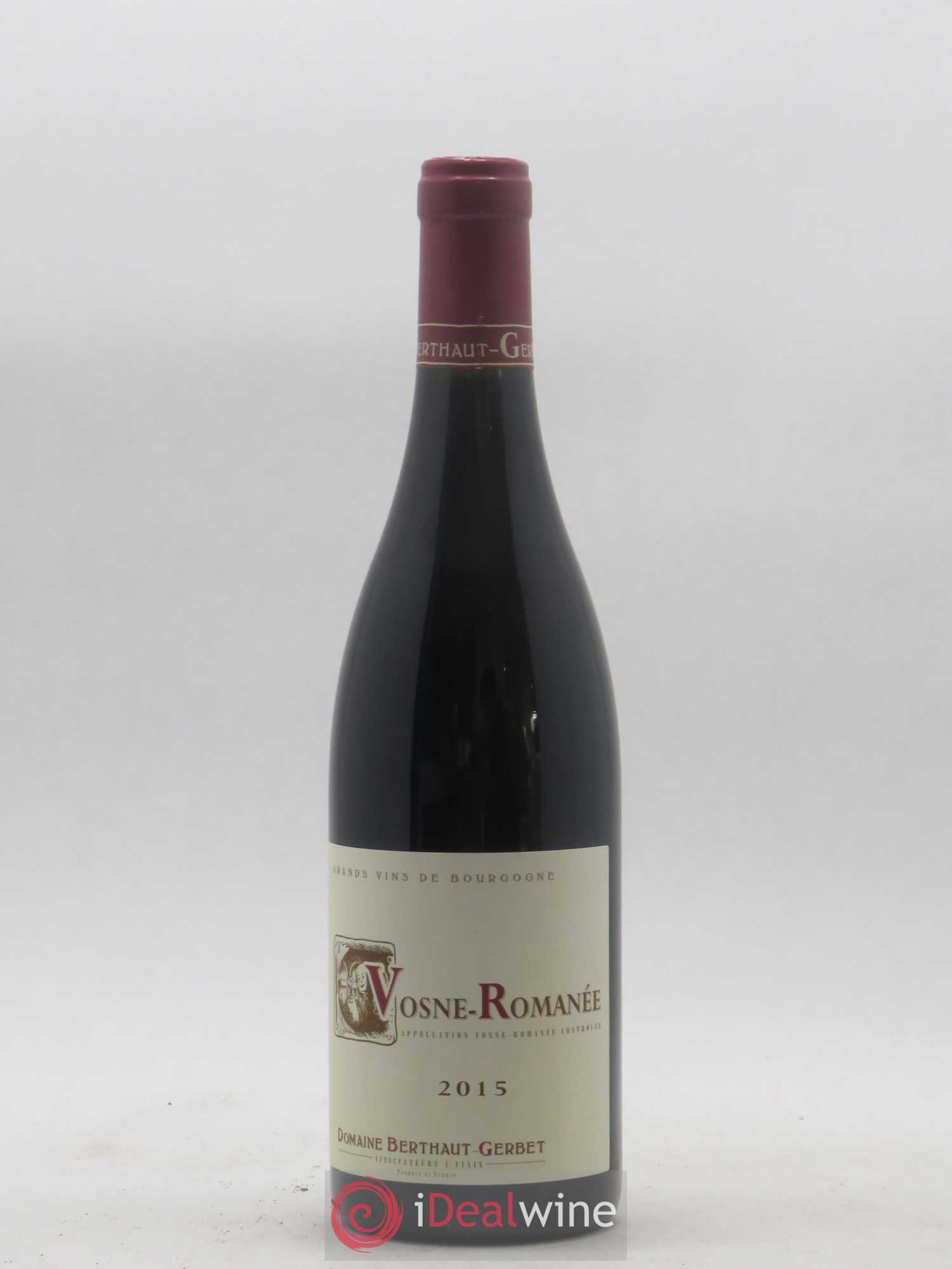 Vosne-Romanée Berthaut Gerbet (Domaine) 2015 - Lot de 1 bouteille - 0