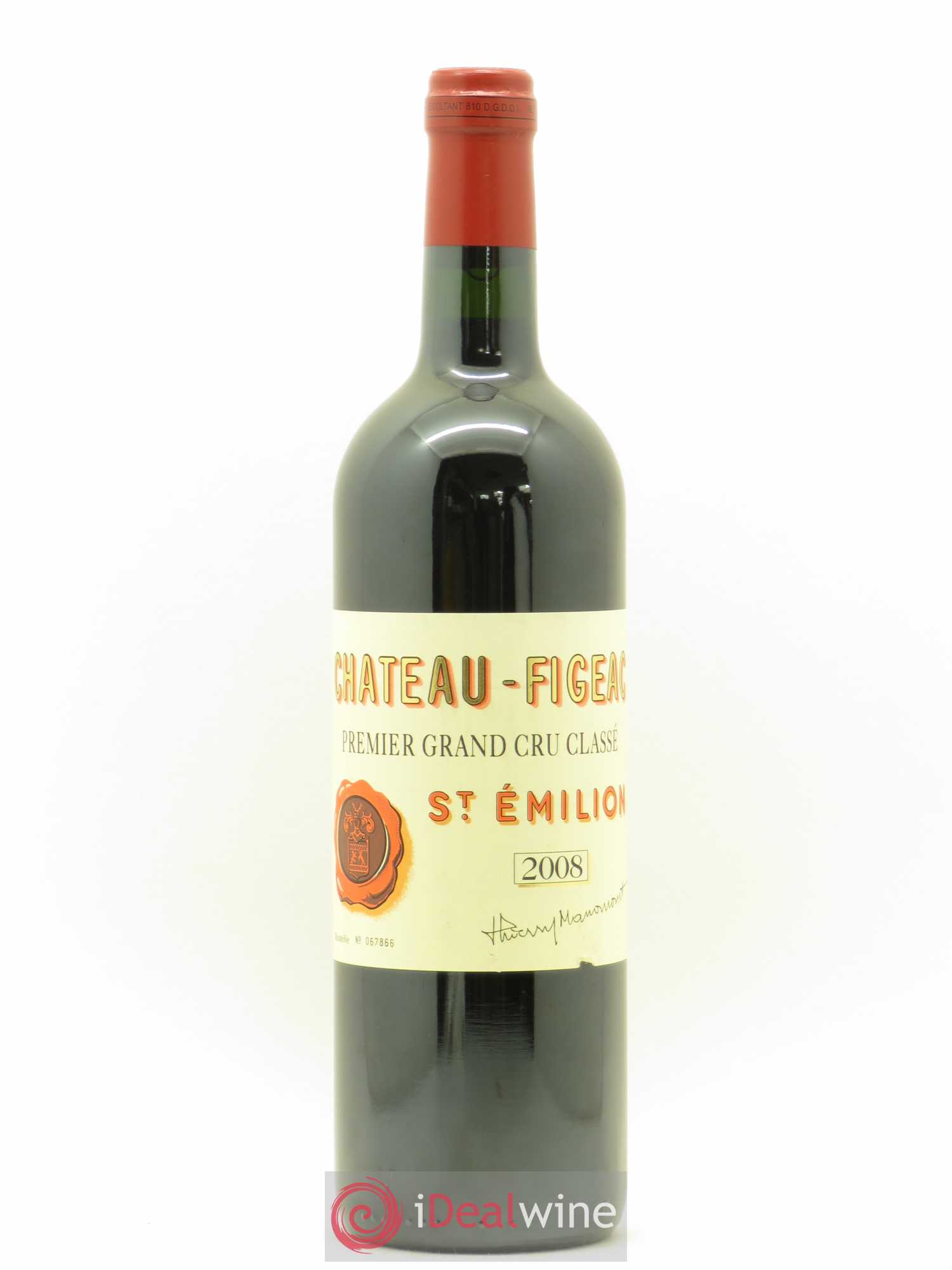 Château Figeac 1er Grand Cru Classé A 2008 - Lot de 1 bouteille - 0