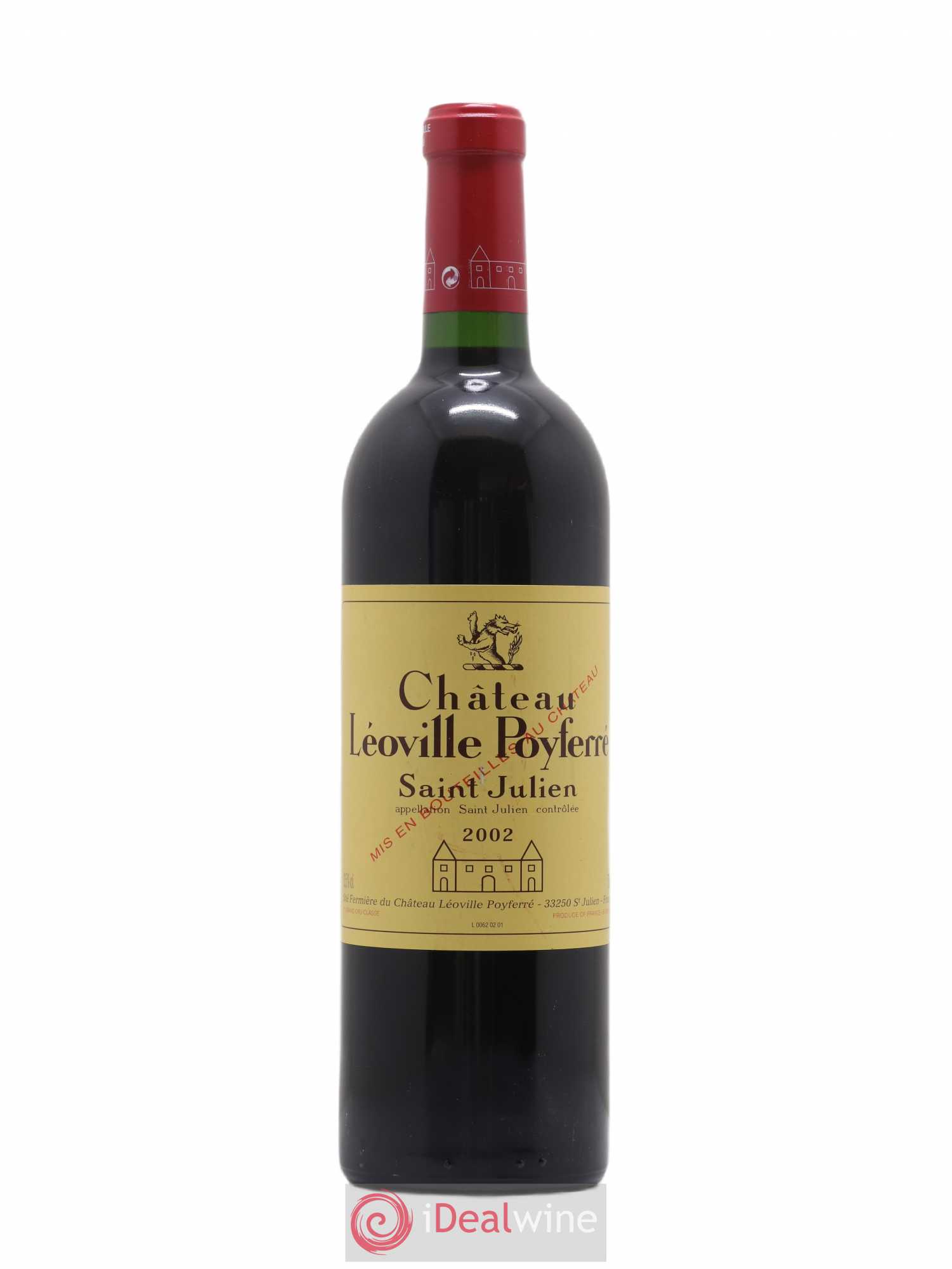 Château Léoville Poyferré 2ème Grand Cru Classé 2002 - Lot de 1 bouteille - 0