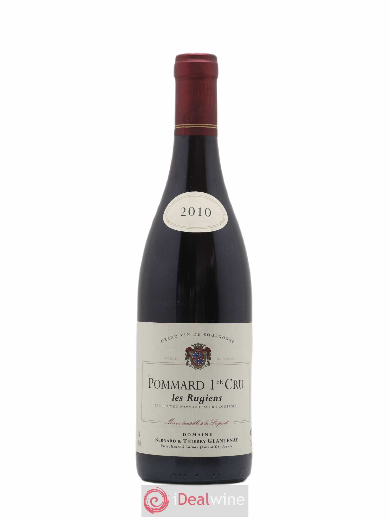 Pommard 1er Cru Les Rugiens Bernard et Thierry Glantenay (Domaine) (sans prix de réserve) 2010 - Lot de 1 bouteille - 0