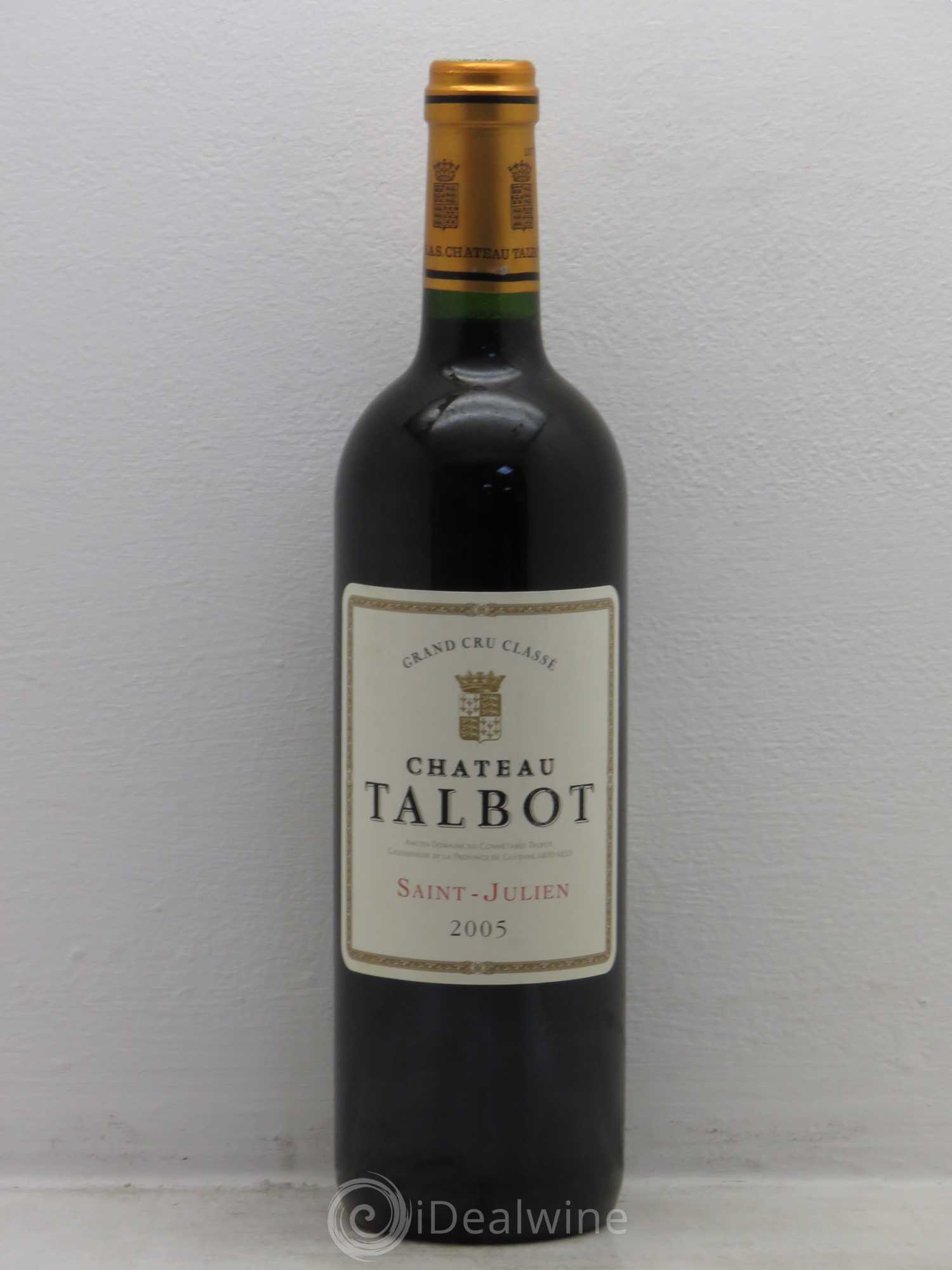 Château Talbot 4ème Grand Cru Classé 2005 - Lot de 1 bouteille - 0