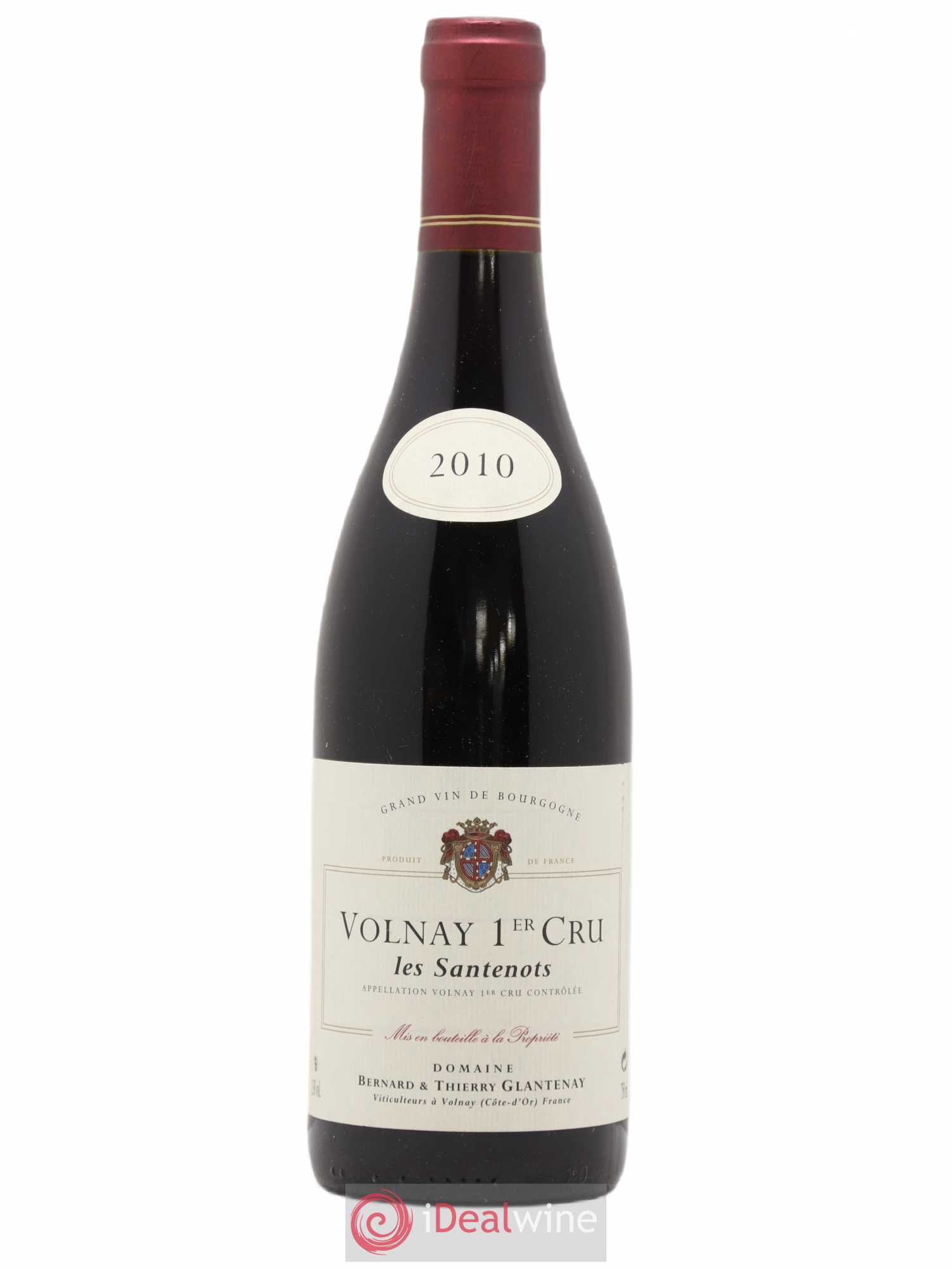Volnay 1er Cru Les Santenots Bernard et Thierry Glantenay (Domaine) 2010 - Lot de 1 bouteille - 0