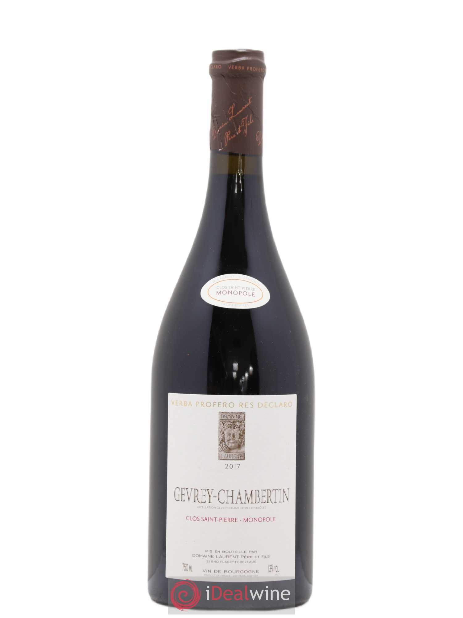 Gevrey-Chambertin Clos Saint Pierre Domaine Laurent 2017 - Posten von 1 Flasche - 0