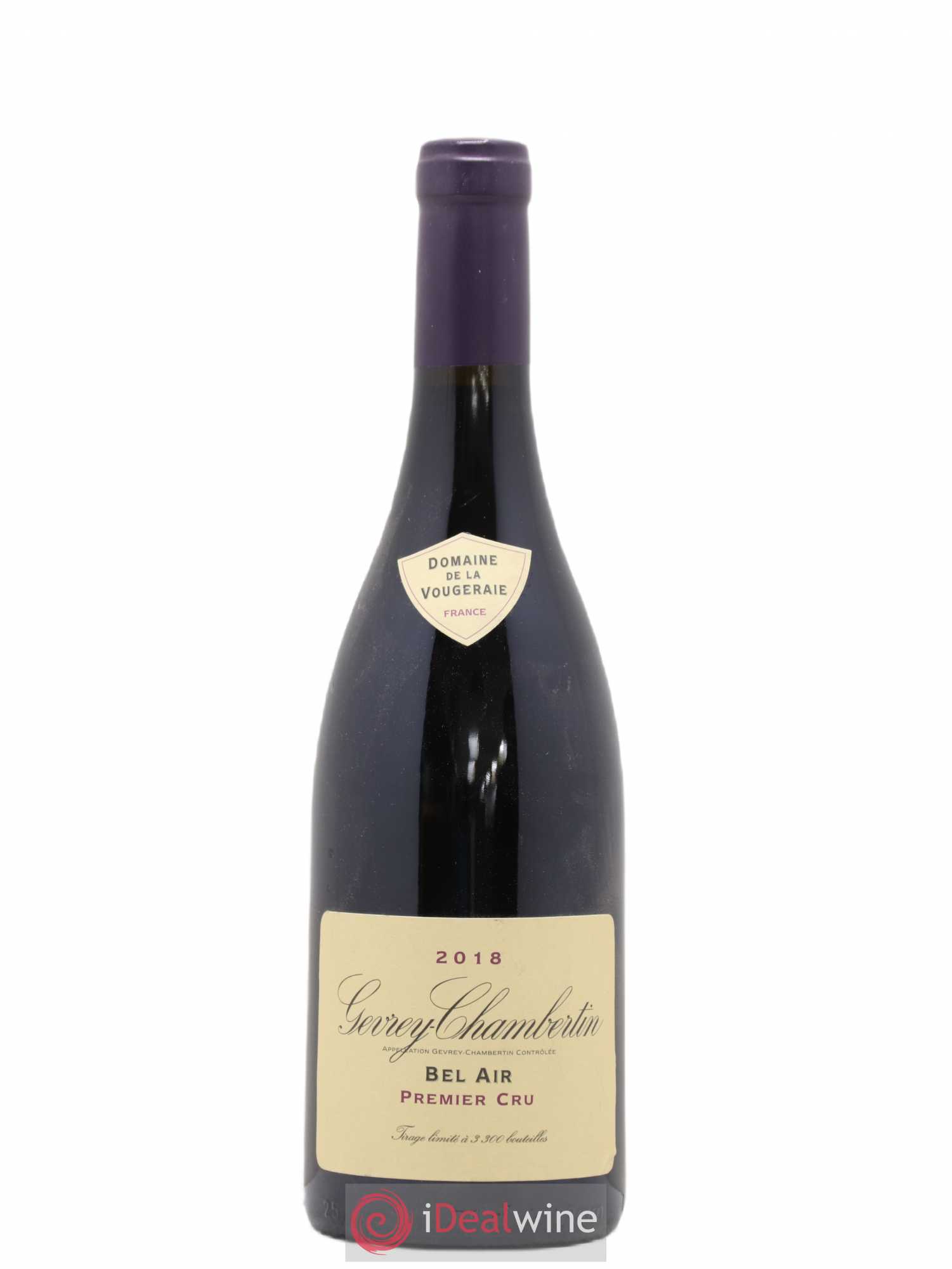 Gevrey-Chambertin 1er Cru Bel Air La Vougeraie (sans prix de réserve) 2018 - Lot de 1 bouteille - 0