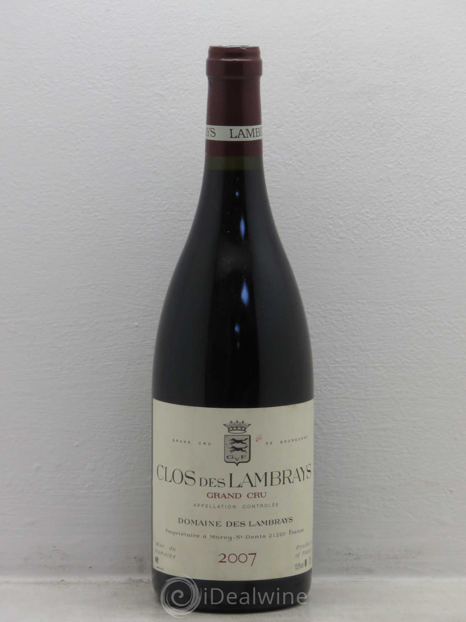 Clos des Lambrays Grand Cru Domaine des Lambrays 2007 - Lot de 1 bouteille - 0