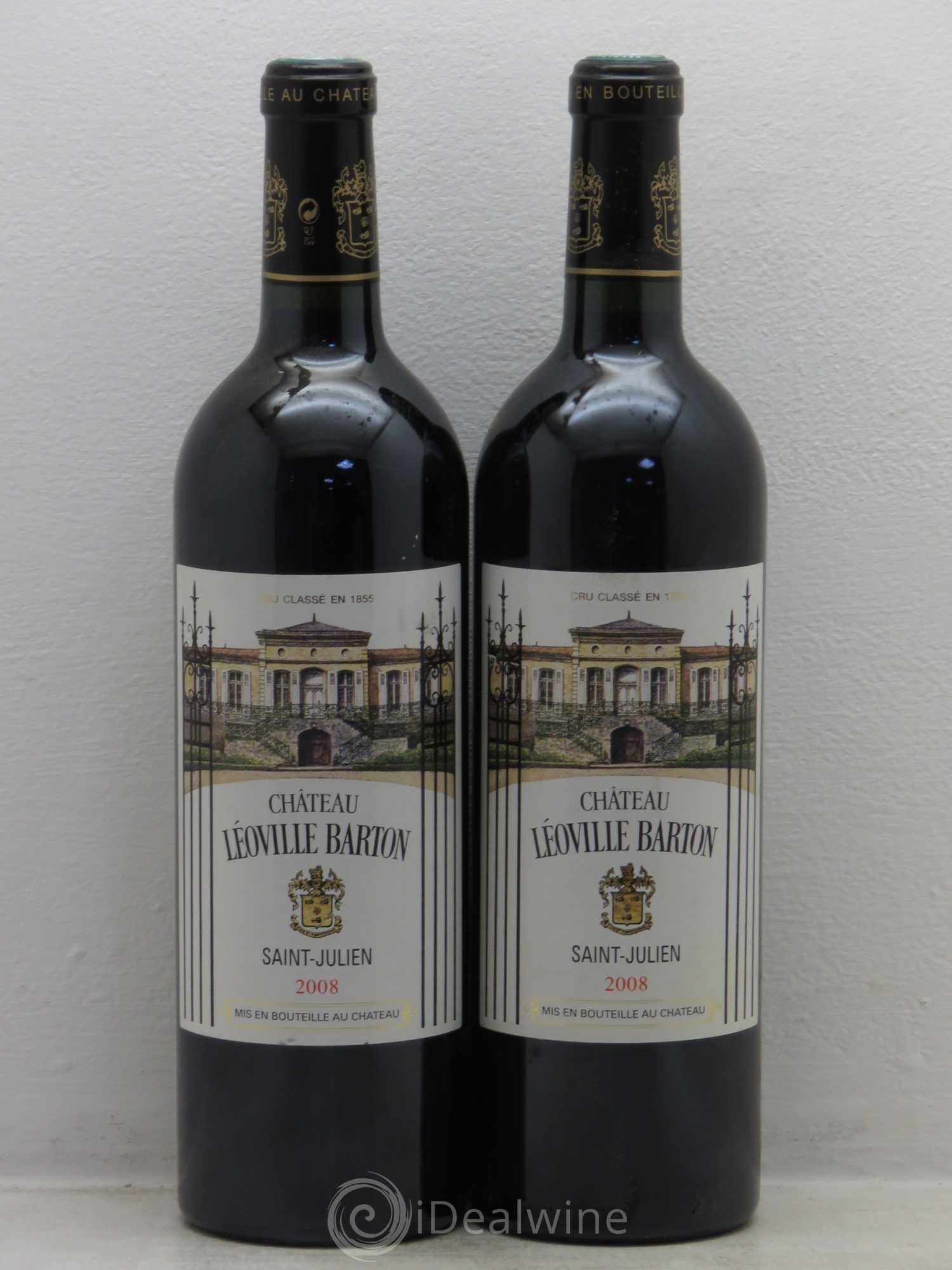 Château Léoville Barton 2ème Grand Cru Classé 2008 - Lot de 2 bouteilles - 0