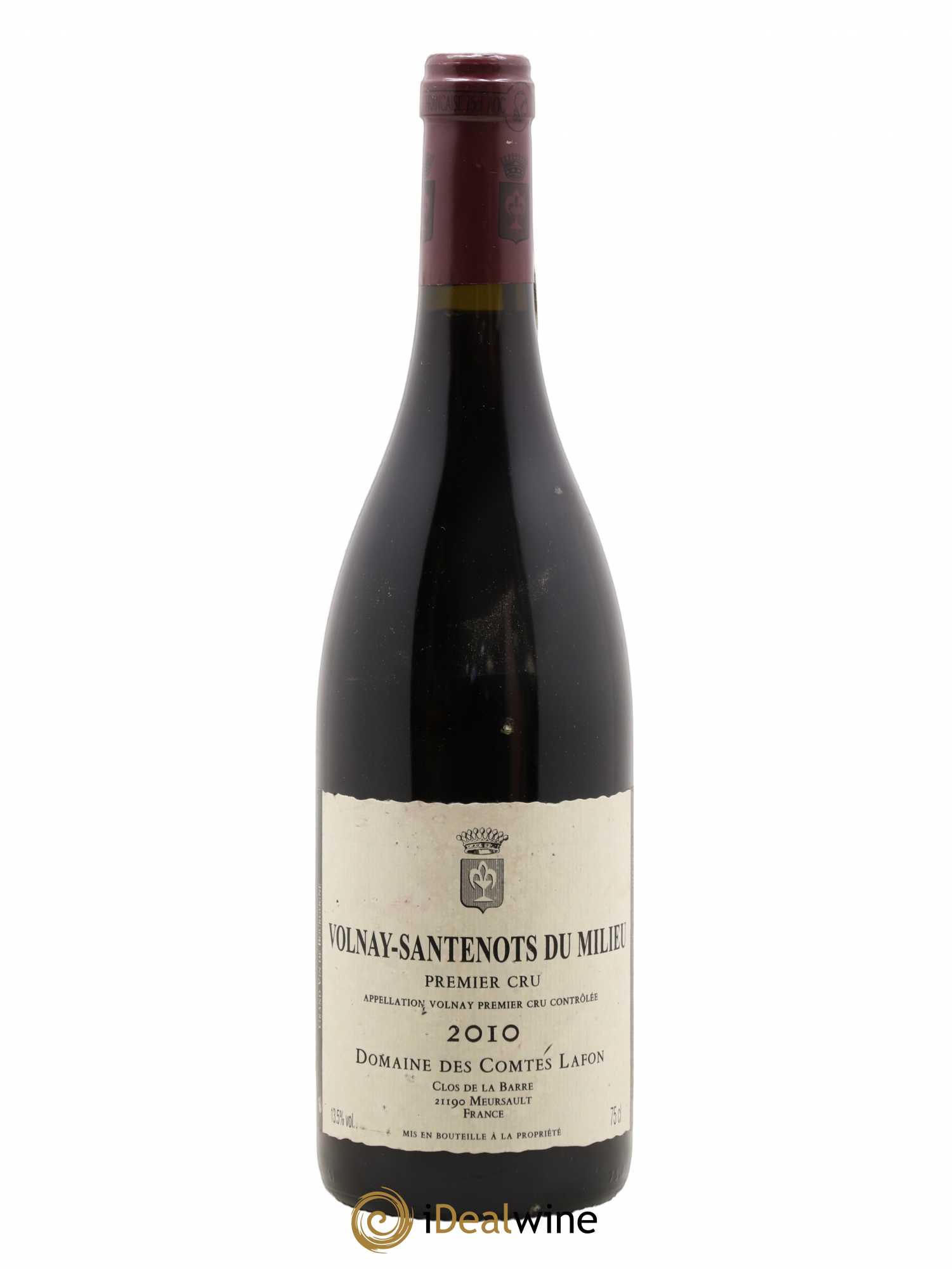 Volnay 1er Cru Santenots du Milieu Comtes Lafon (Domaine des) 2010 - Lot de 1 bouteille - 0