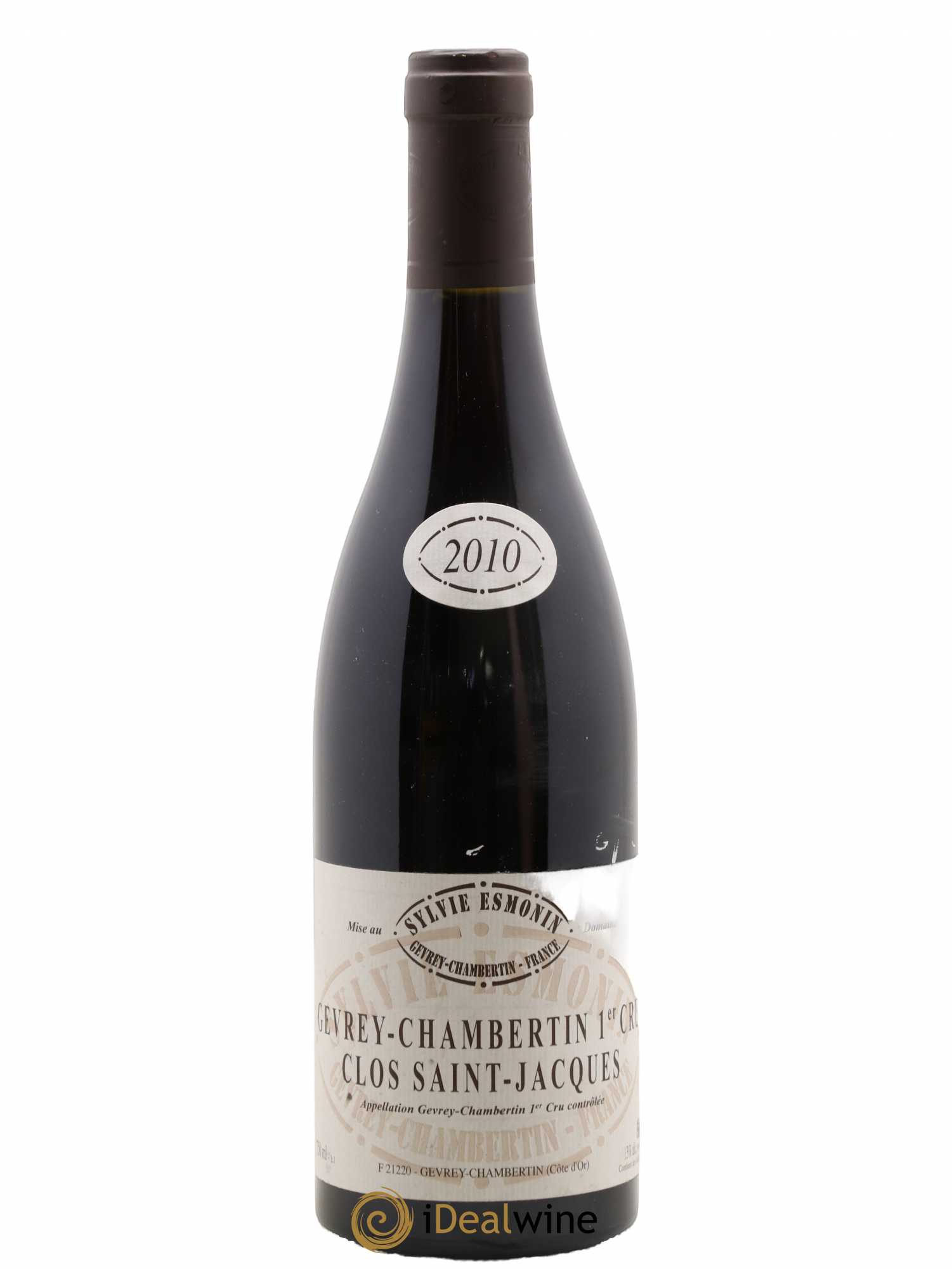 Gevrey-Chambertin 1er Cru Clos Saint Jacques Sylvie Esmonin 2010 - Posten von 1 Flasche - 0