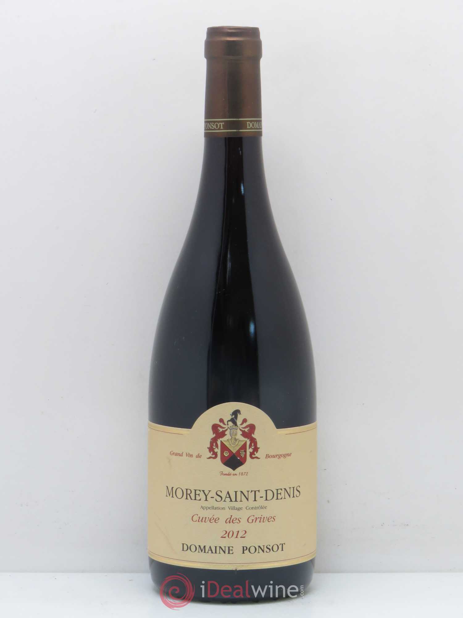 Morey-Saint-Denis Cuvée des Grives Ponsot (Domaine) 2012 - Lot de 1 bouteille - 0