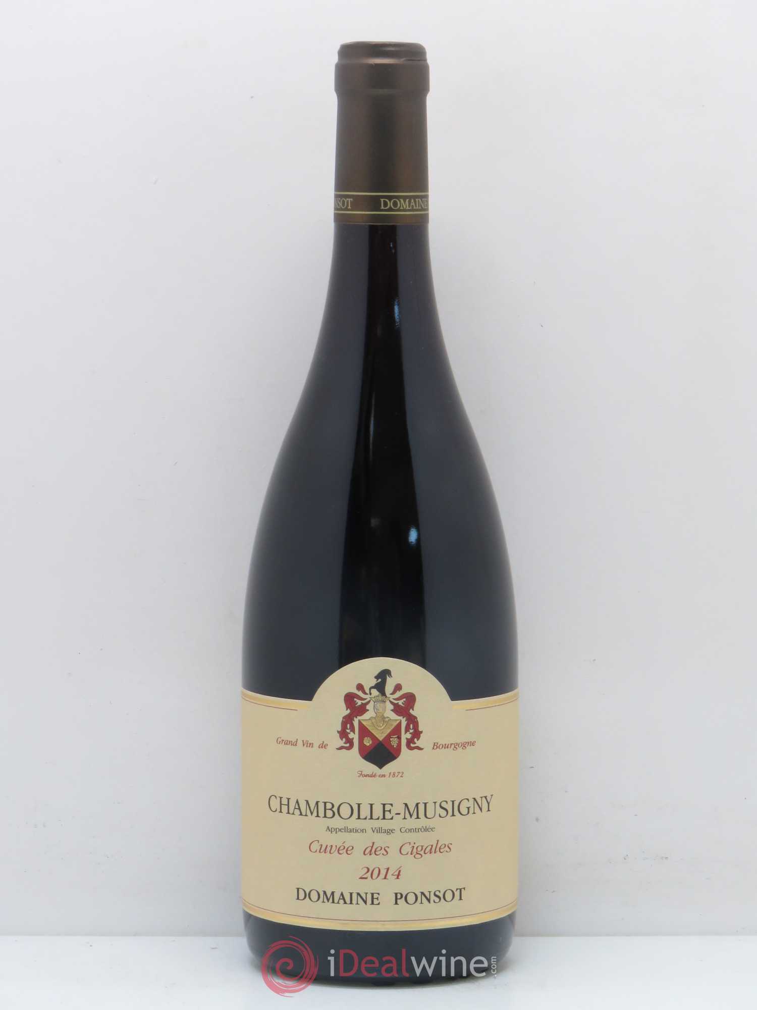 Chambolle-Musigny Cuvée des Cigales Ponsot (Domaine) 2014 - Lot de 1 bouteille - 0