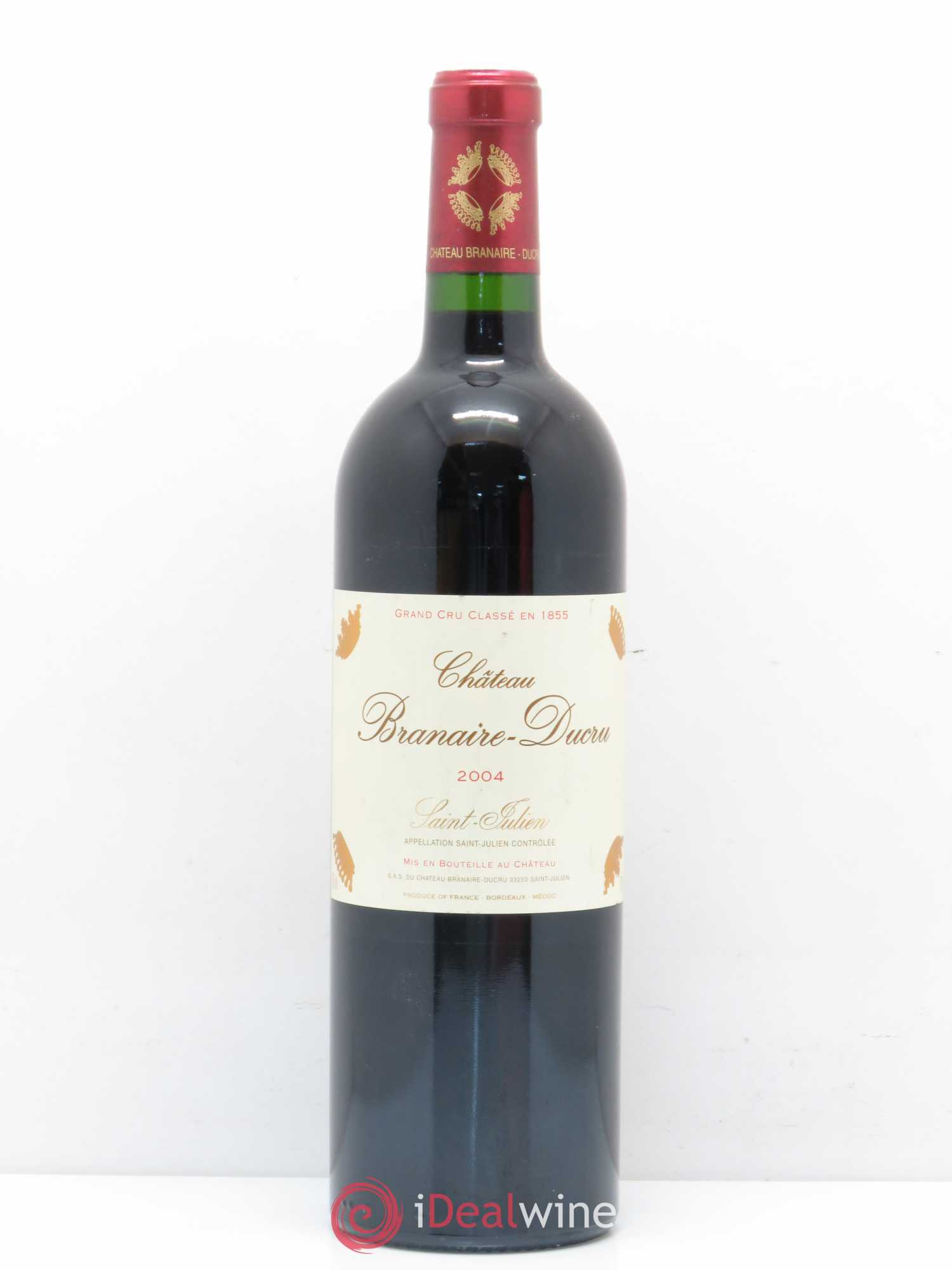 Château Branaire Ducru 4ème Grand Cru Classé 2004 - Lot de 1 bouteille - 0
