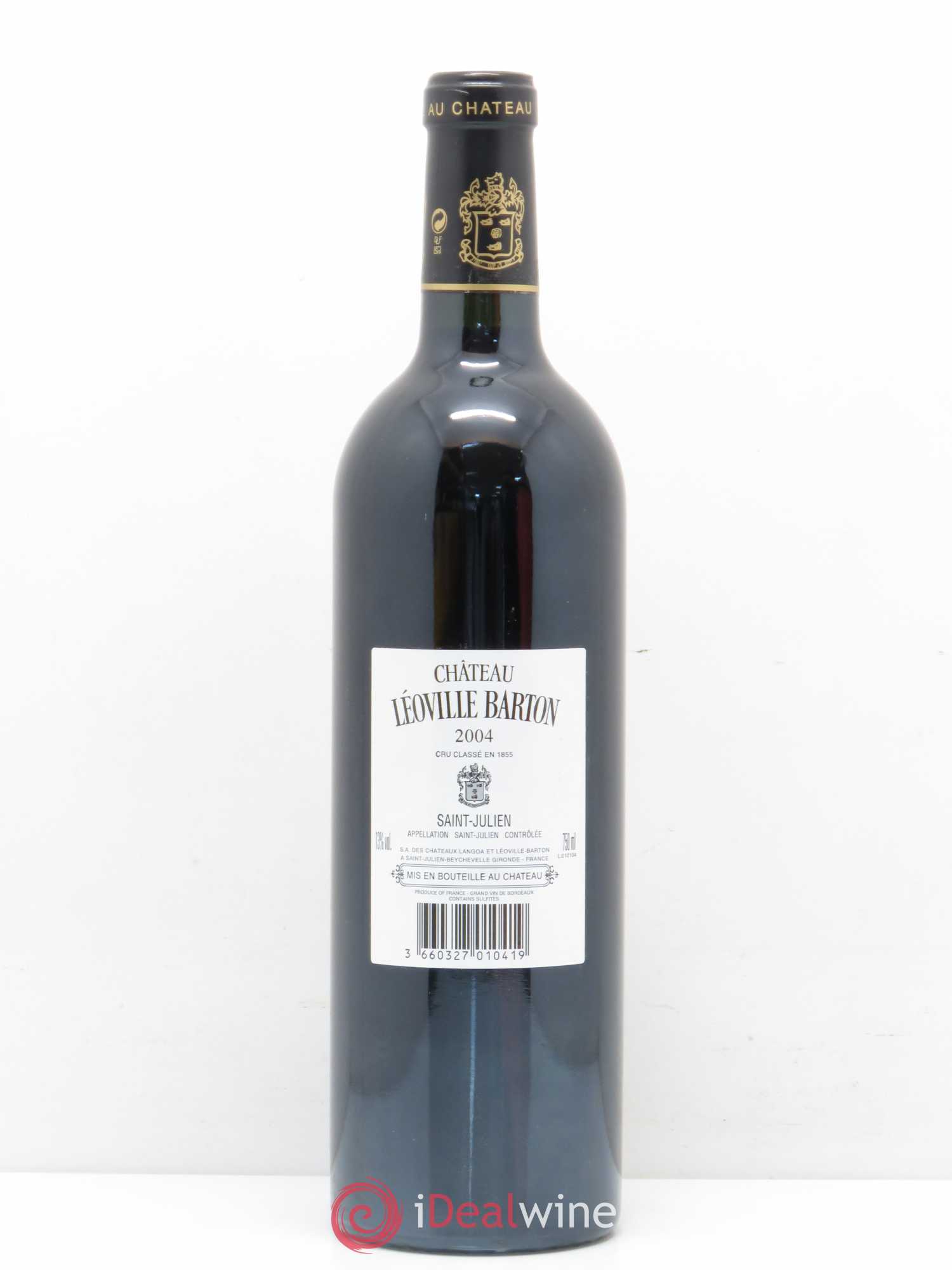 Château Léoville Barton 2ème Grand Cru Classé 2004 - Lot de 1 bouteille - 1