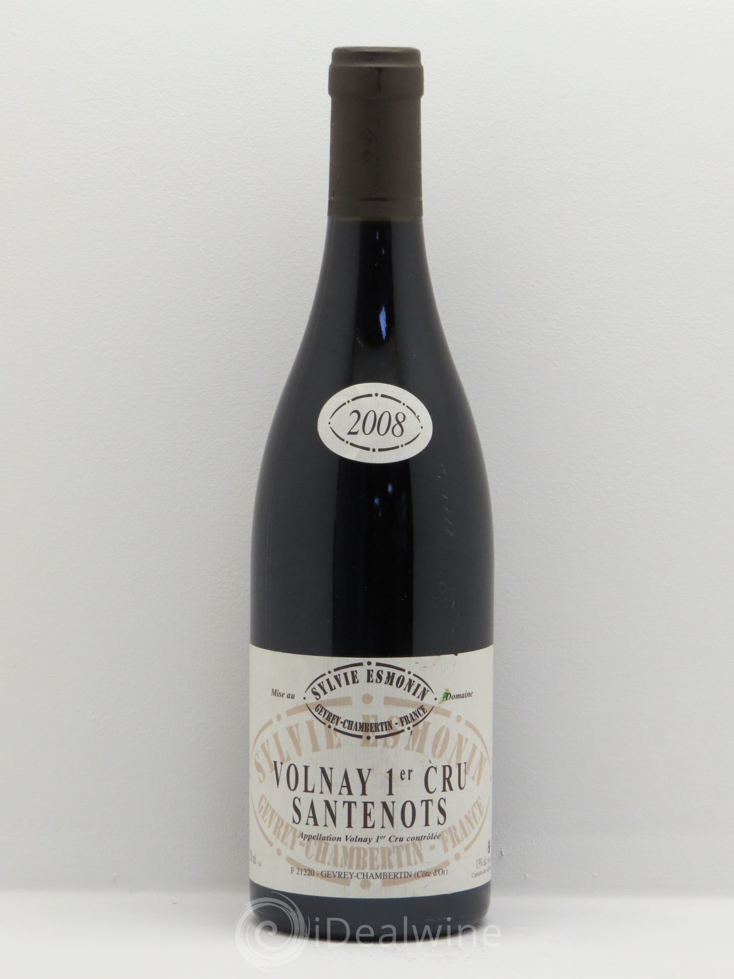 Volnay 1er Cru Santenots Sylvie Esmonin 2008 - Lot de 1 bouteille - 0