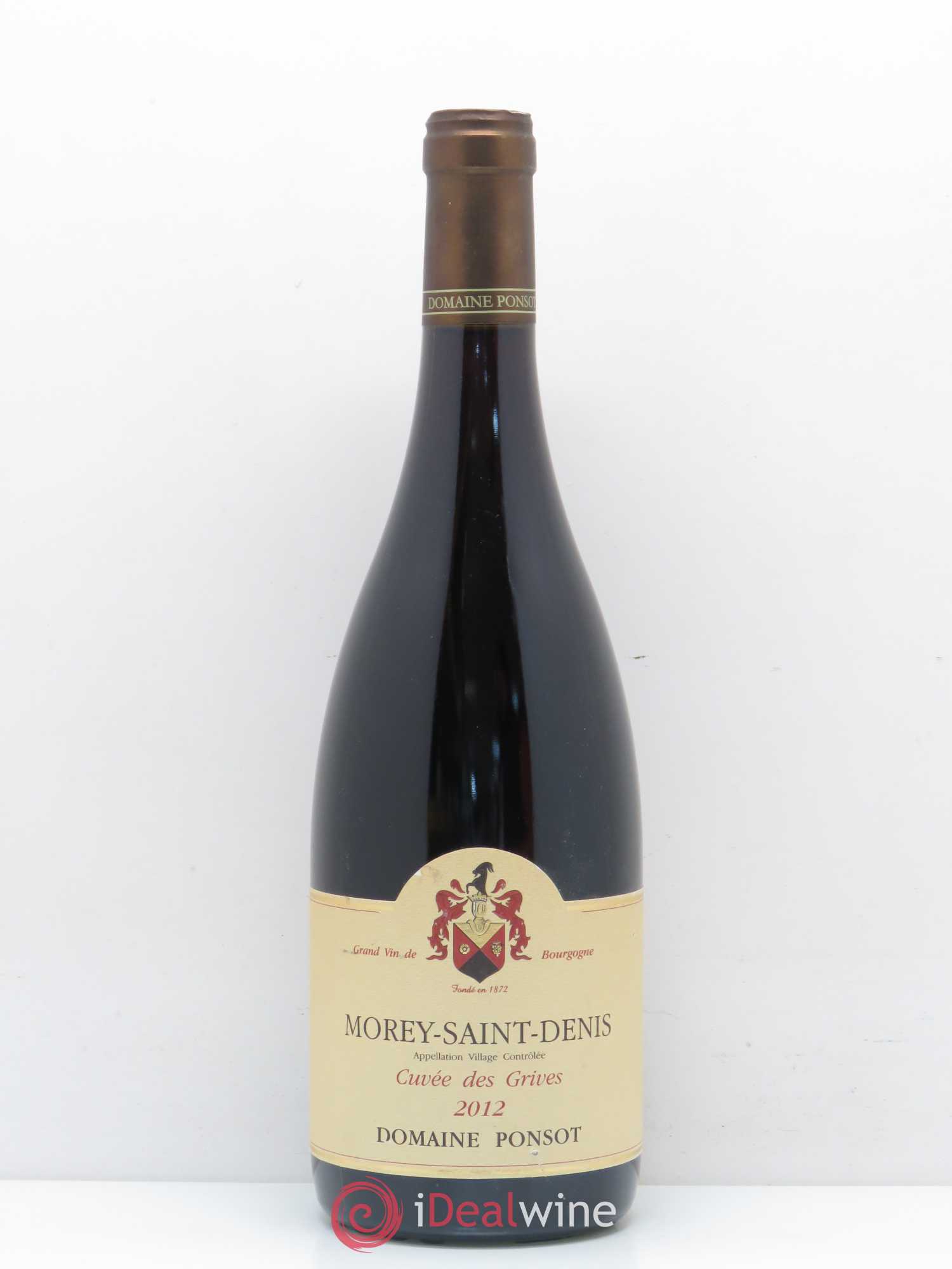Morey-Saint-Denis Cuvée des Grives Ponsot (Domaine) 2012 - Lot de 1 bouteille - 0