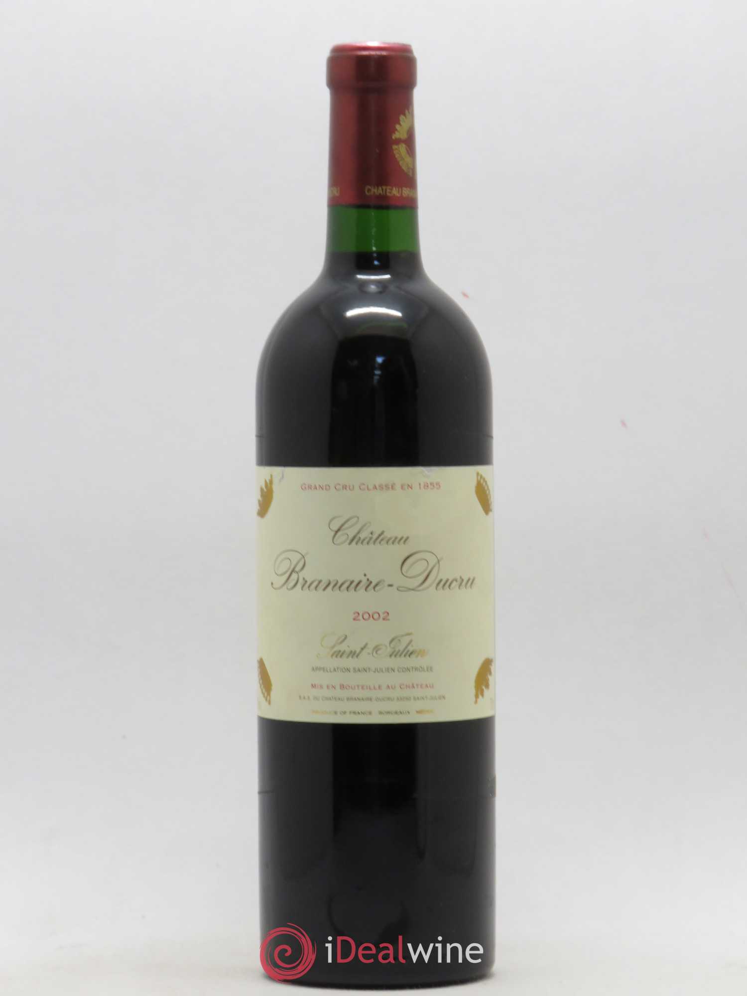 Château Branaire Ducru 4ème Grand Cru Classé 2002 - Lot de 1 bouteille - 0