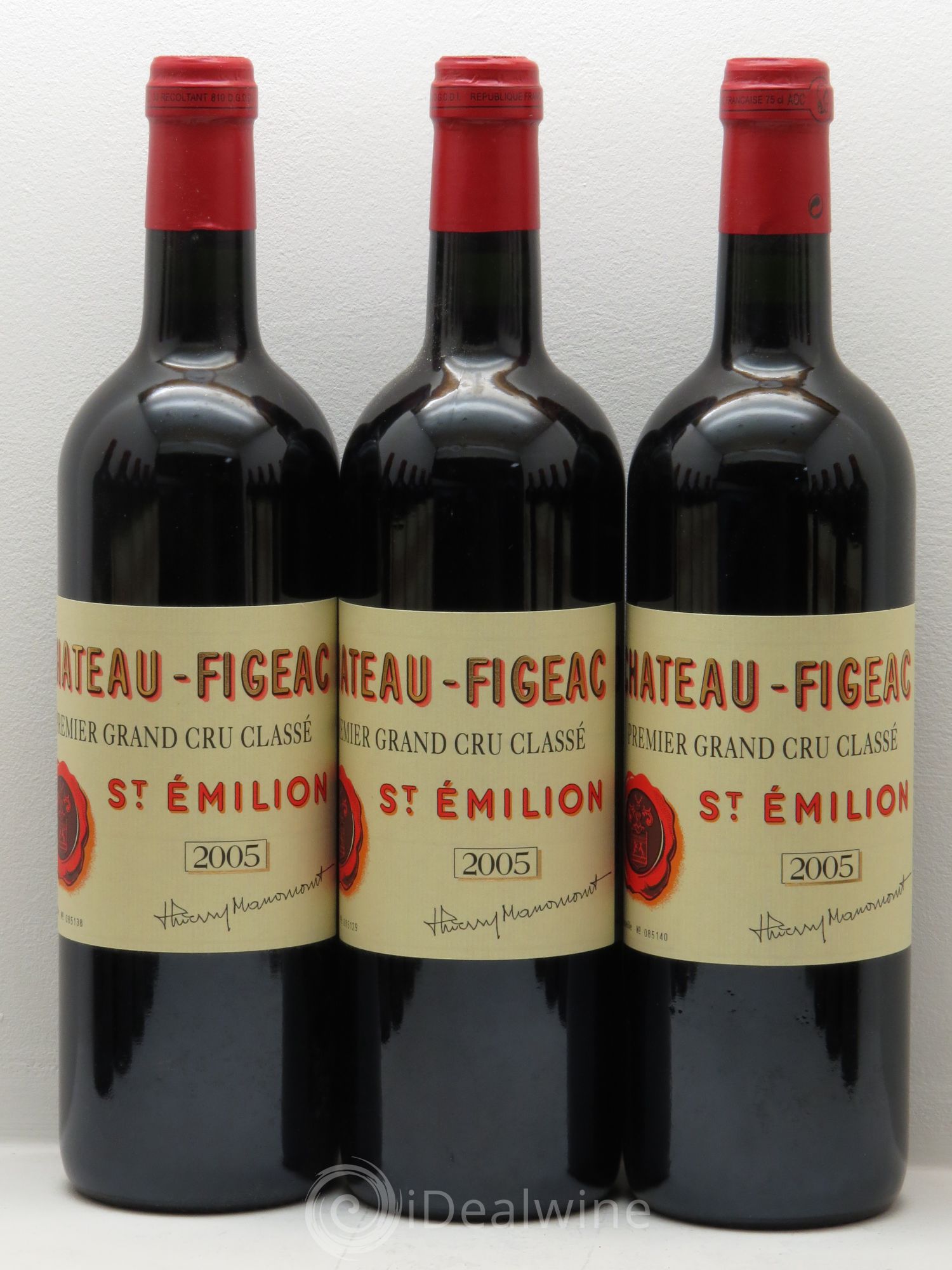 Château Figeac 1er Grand Cru Classé A 2005 - Lot de 12 bouteilles - 1