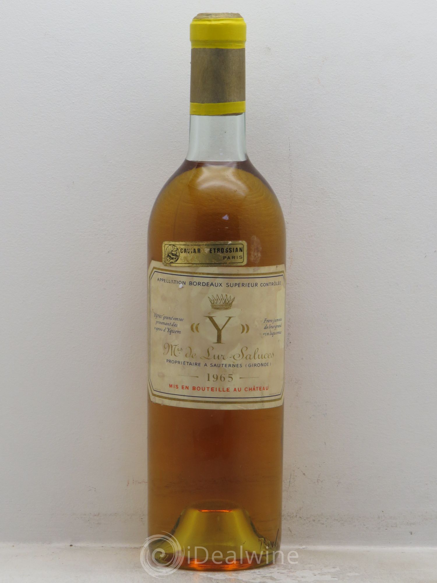 Y de Yquem 1965 - Lot de 1 bouteille - 0