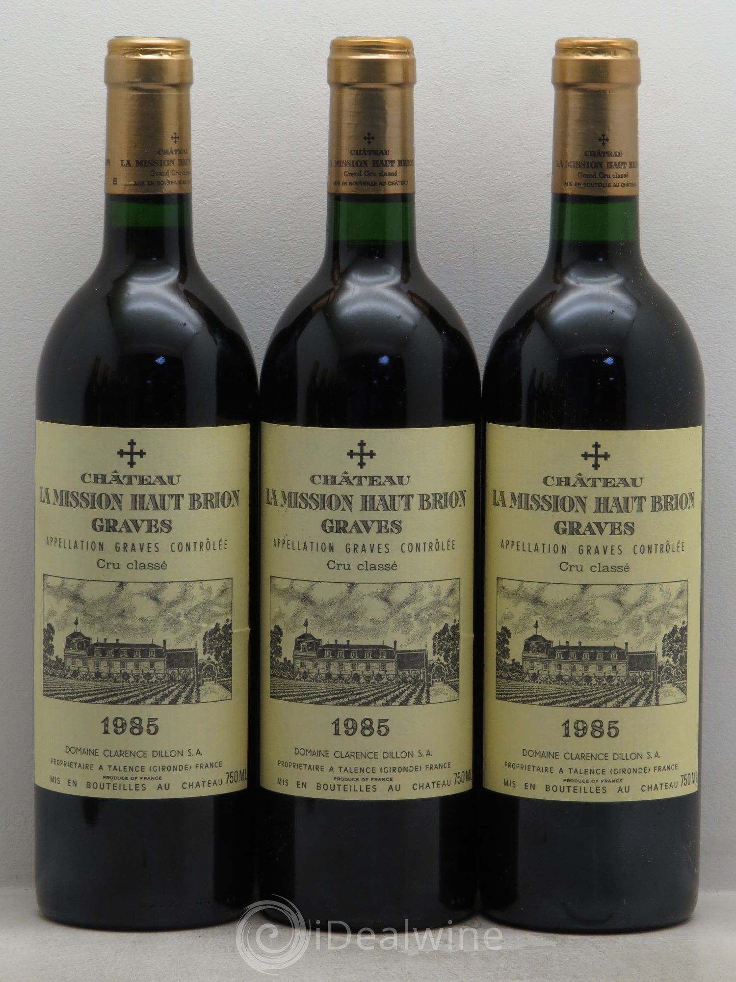 Château la Mission Haut-Brion Cru Classé de Graves 1985 - Lot de 12 bouteilles - 2