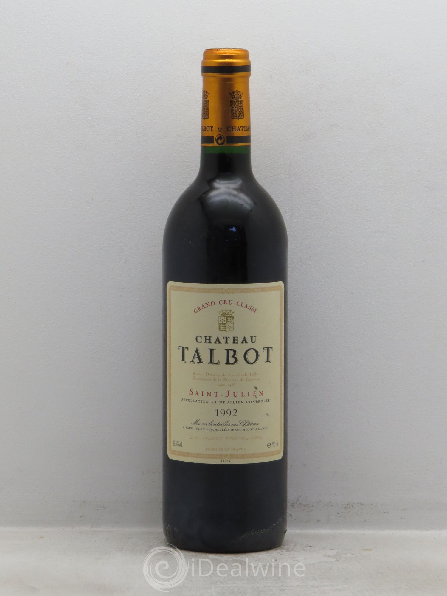 Château Talbot 4ème Grand Cru Classé 1992 - Lot de 6 bouteilles - 0