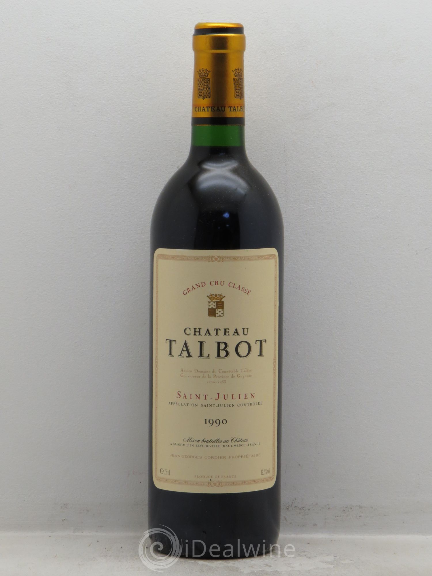 Château Talbot 4ème Grand Cru Classé 1990 - Lot de 12 bouteilles - 0