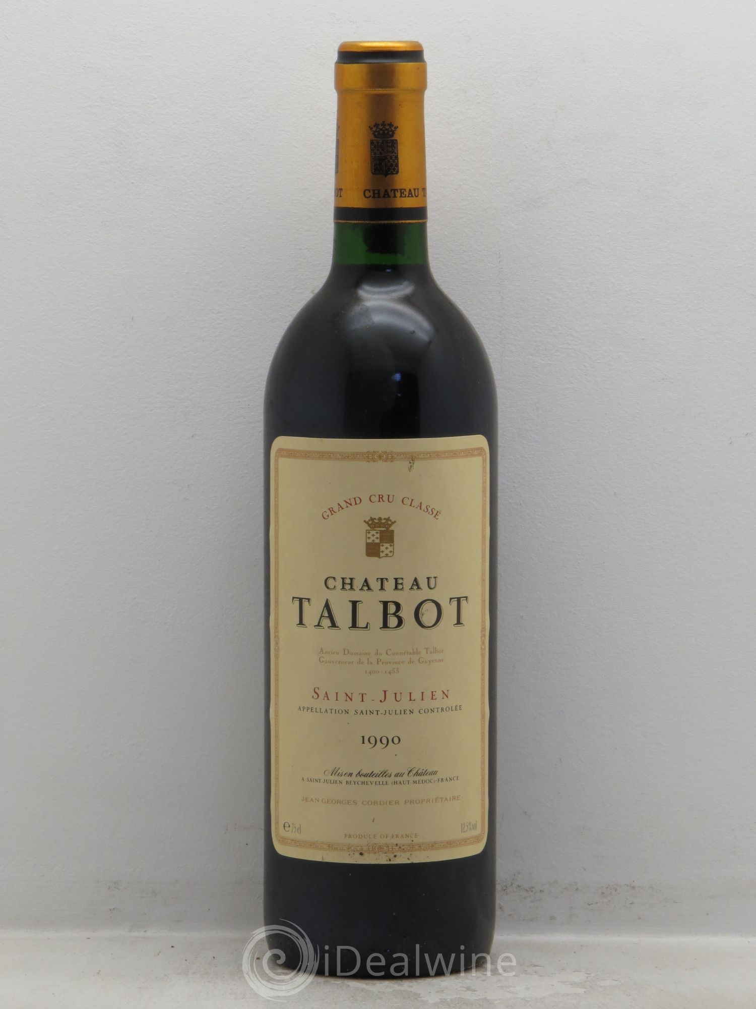 Château Talbot 4ème Grand Cru Classé 1990 - Lot de 12 bouteilles - 0