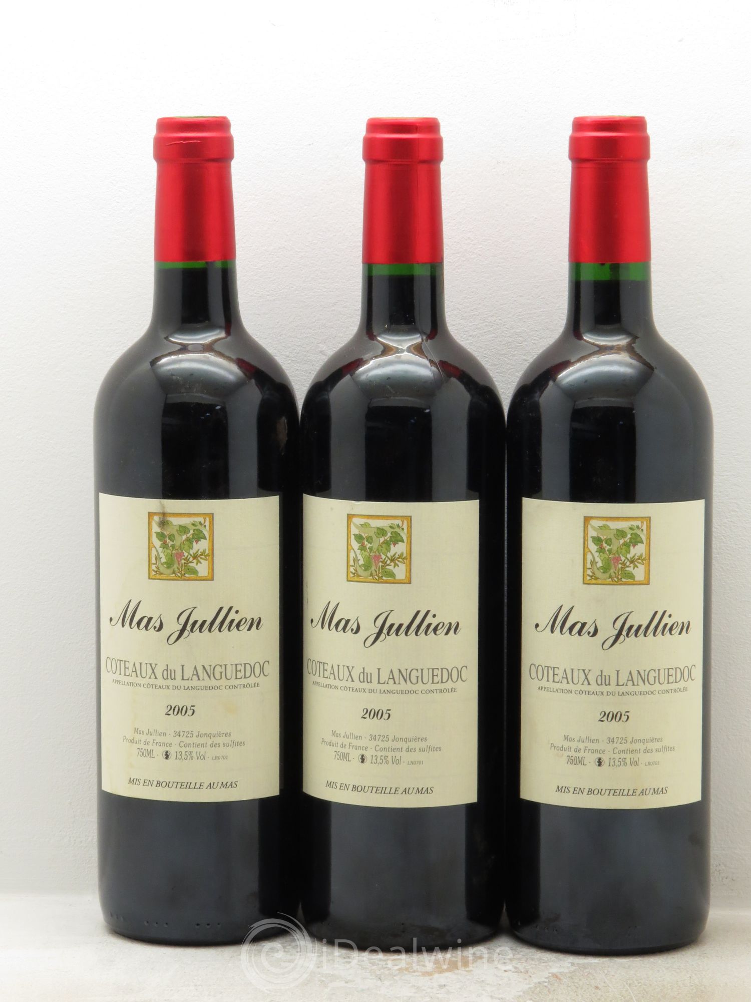Terrasses du Larzac Mas Jullien Olivier Jullien 2005 - Lot de 3 bouteilles - 0