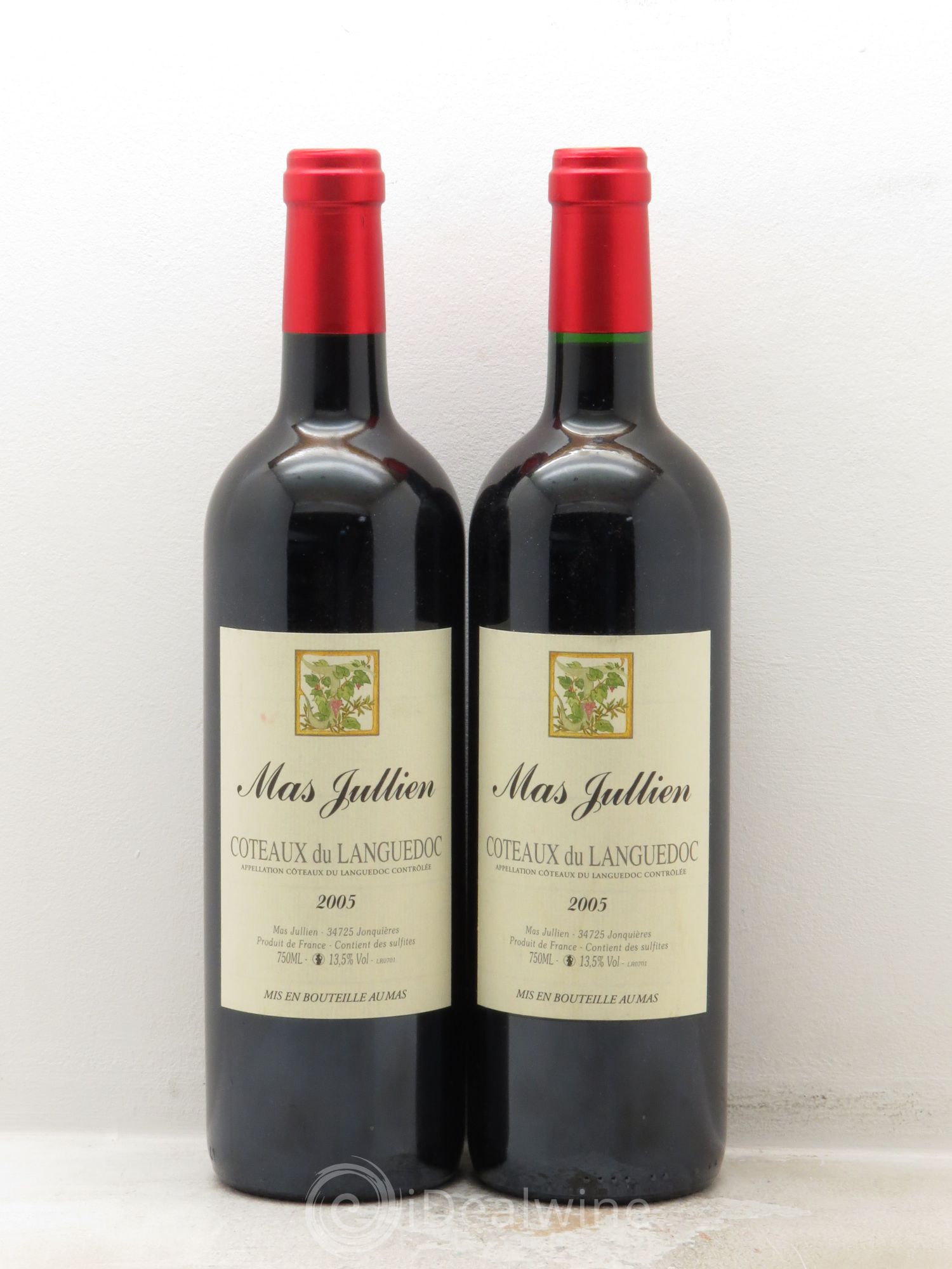 Terrasses du Larzac Mas Jullien Olivier Jullien 2005 - Lot de 2 bouteilles - 0