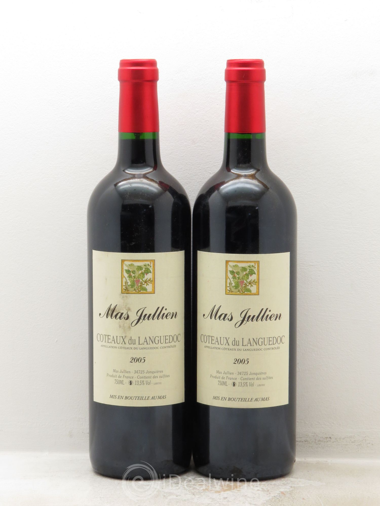 Terrasses du Larzac Mas Jullien Olivier Jullien 2005 - Lot de 2 bouteilles - 0