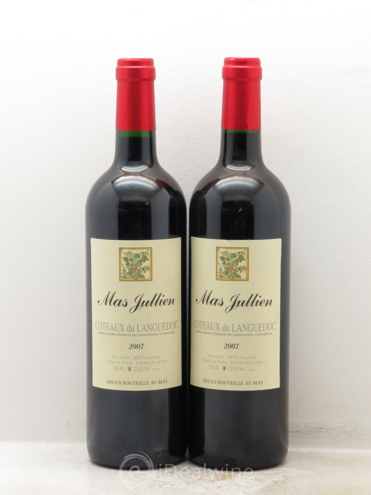 Terrasses du Larzac Mas Jullien Olivier Jullien 2007 - Lot de 2 bouteilles - 0