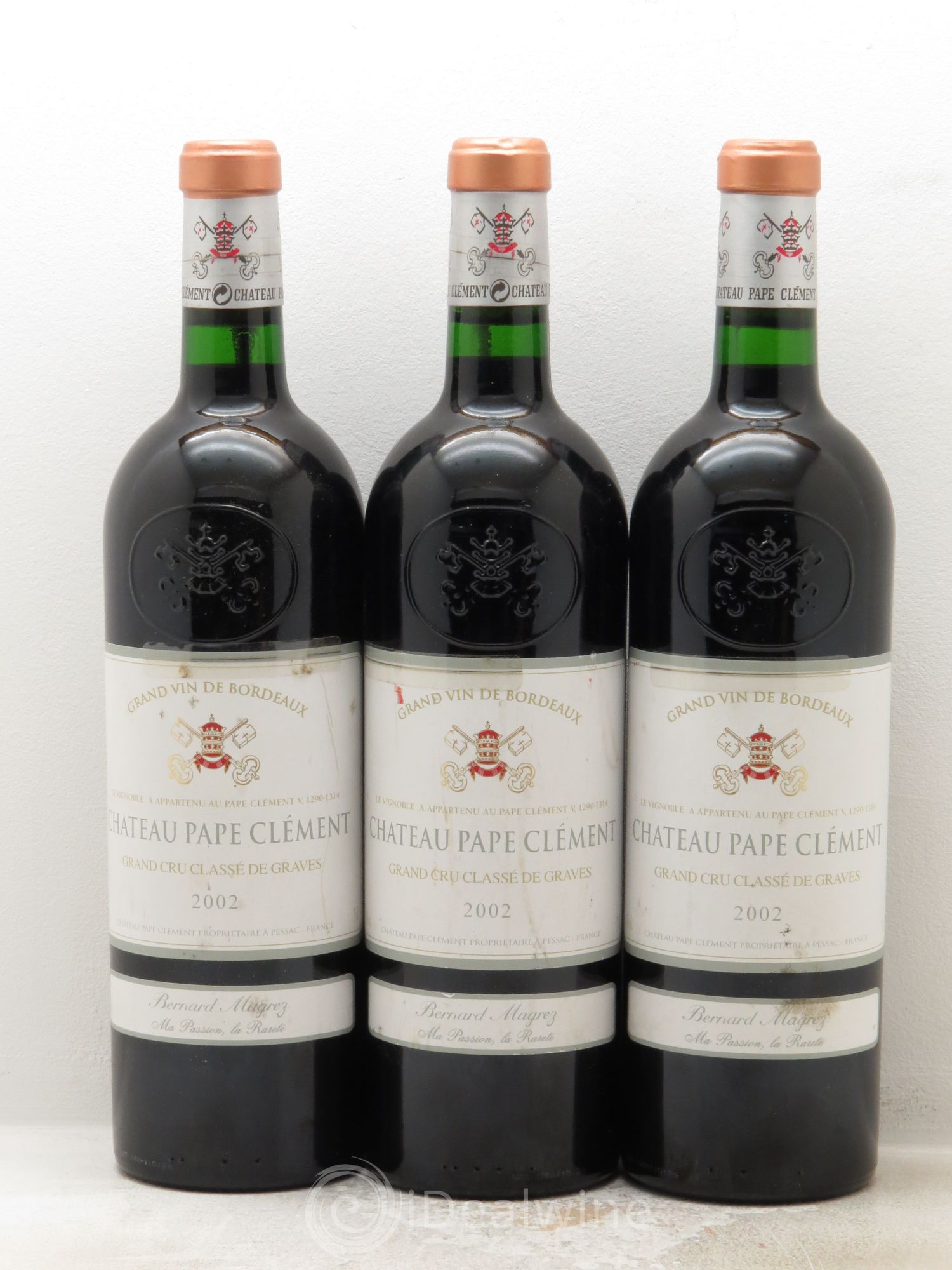 Château Pape Clément Cru Classé de Graves 2002 - Lot de 3 bouteilles - 0