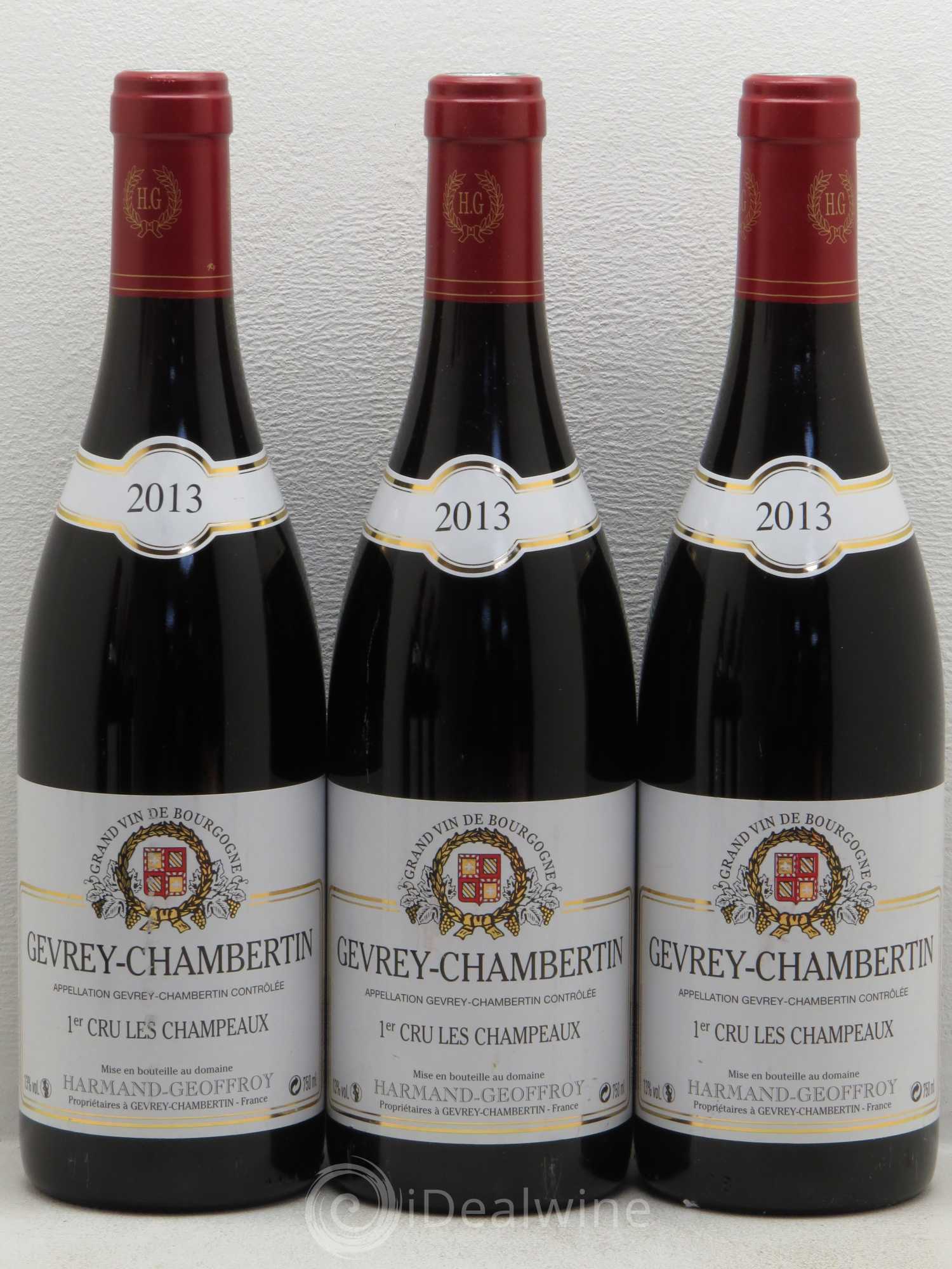 Gevrey-Chambertin 1er Cru Les Champeaux Domaine Harmand Geoffroy 2013 - Posten von 6 Flaschen - 1