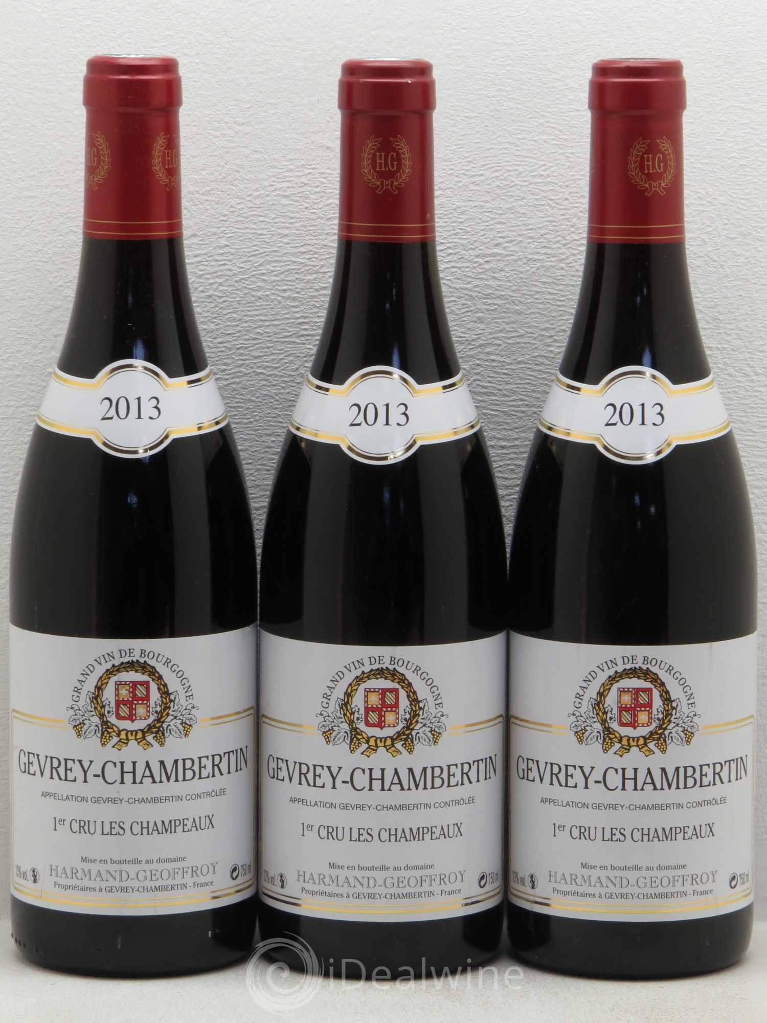 Gevrey-Chambertin 1er Cru Les Champeaux Domaine Harmand Geoffroy 2013 - Posten von 6 Flaschen - 2