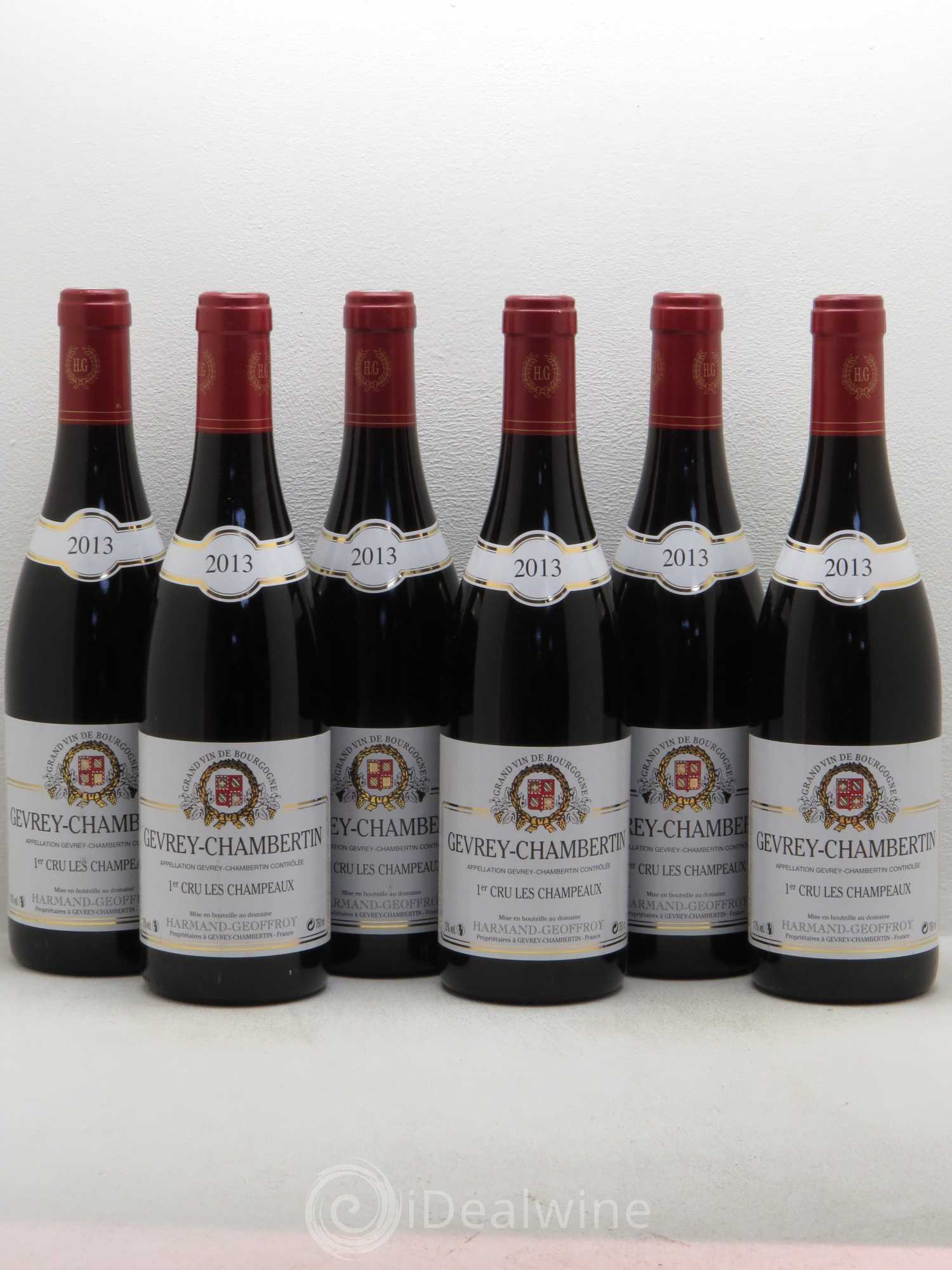 Gevrey-Chambertin 1er Cru Les Champeaux Domaine Harmand Geoffroy 2013 - Posten von 6 Flaschen - 0