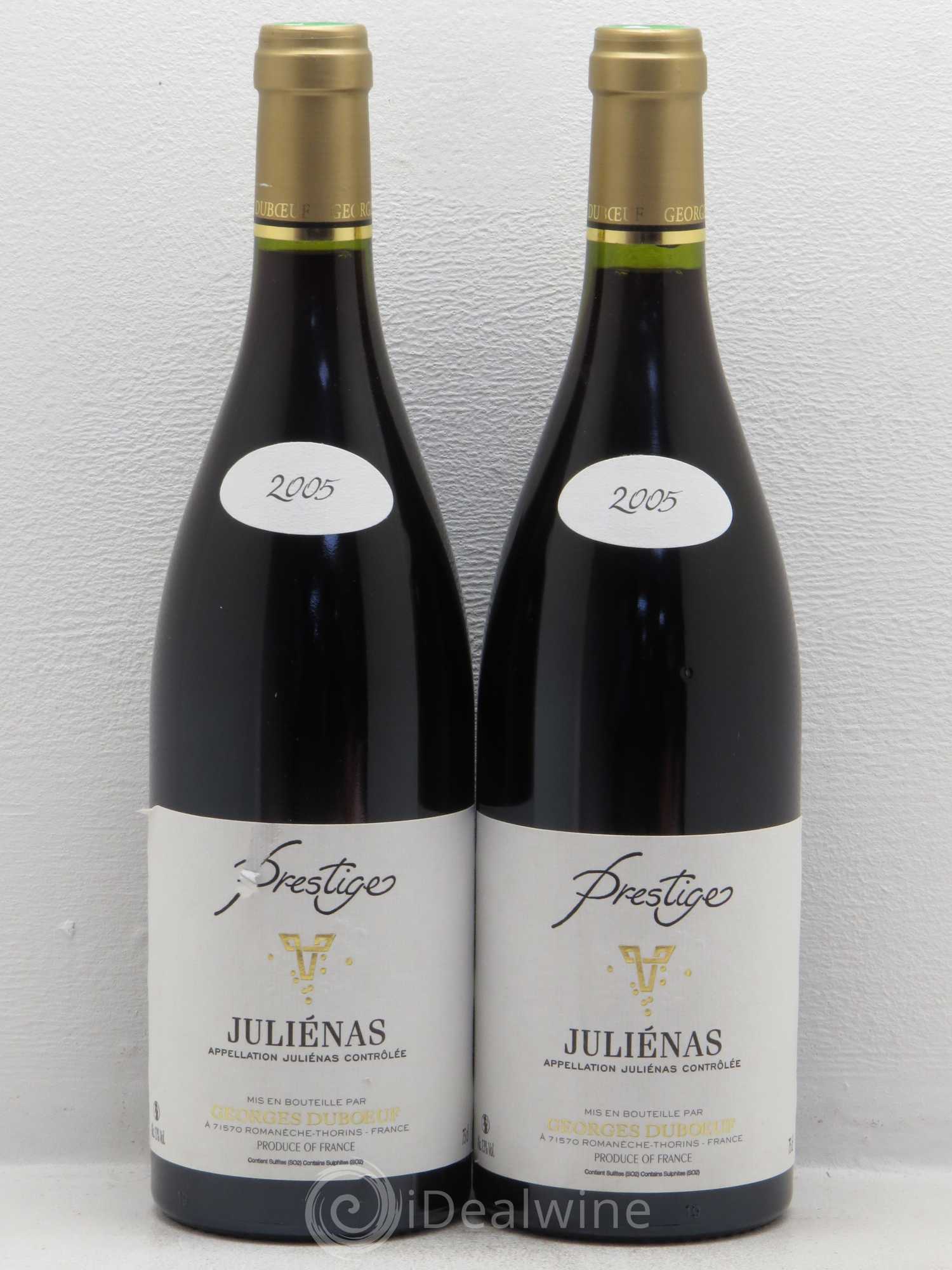 Juliénas Prestige Domaine G. Duboeuf 2005 - Posten von 2 Flaschen - 0