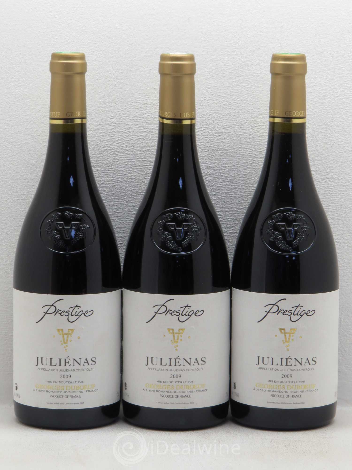 Juliénas Prestige Domaine G. Duboeuf (sans prix de réserve) 2009 - Posten von 3 Flaschen - 0