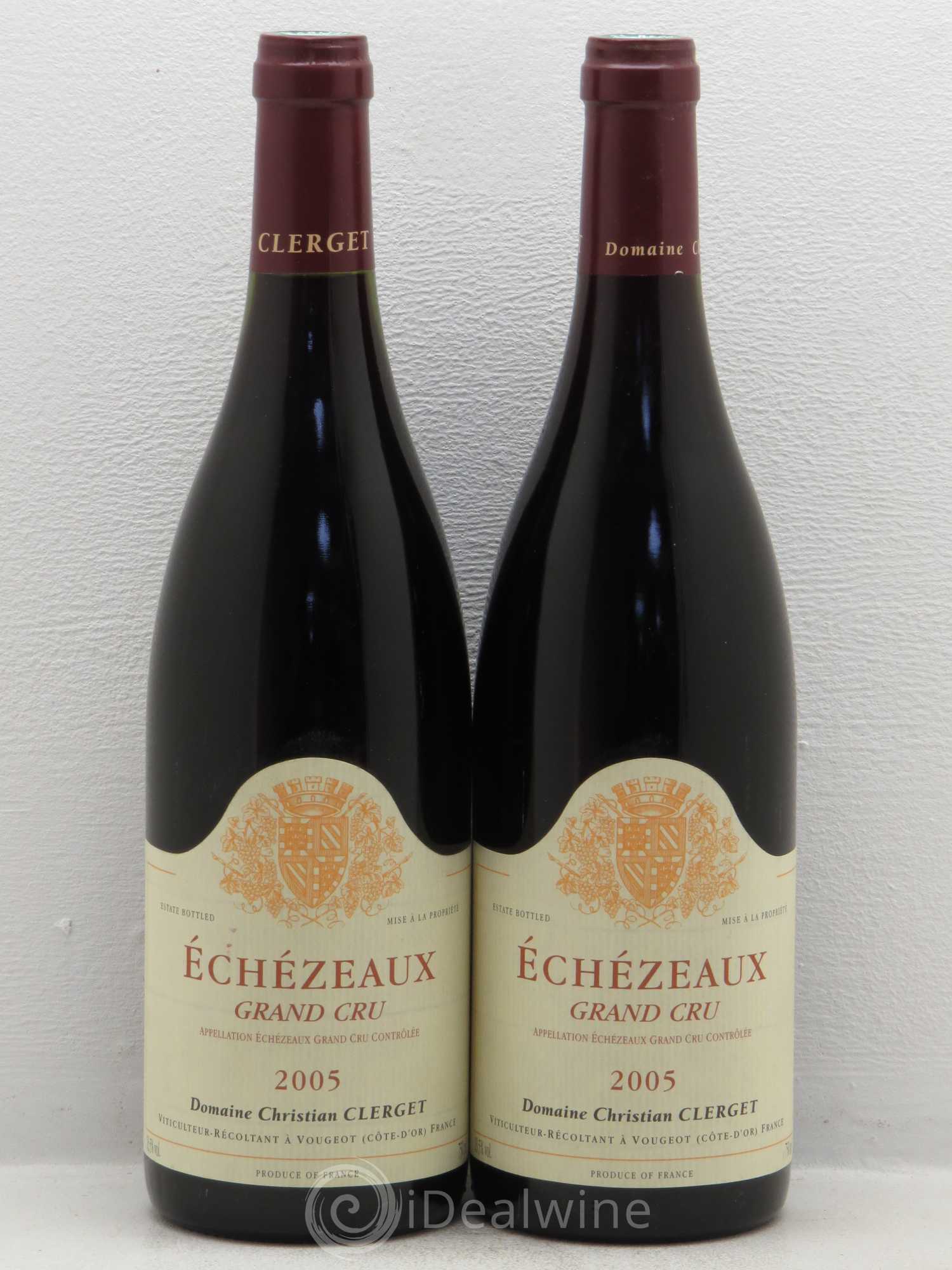 Echezeaux Grand Cru Christian Clerget 2005 - Lot de 2 bouteilles - 0