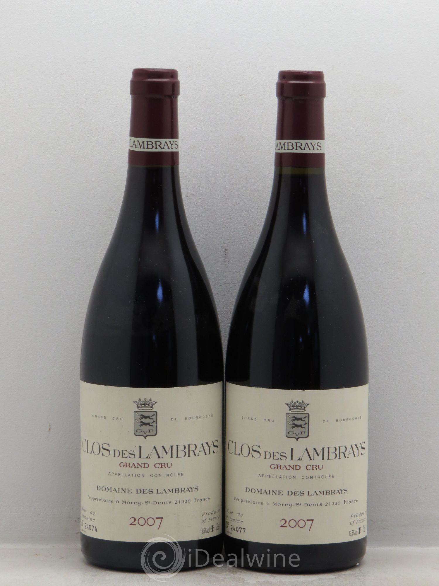 Clos des Lambrays Grand Cru Domaine des Lambrays 2007 - Lot de 2 bouteilles - 0